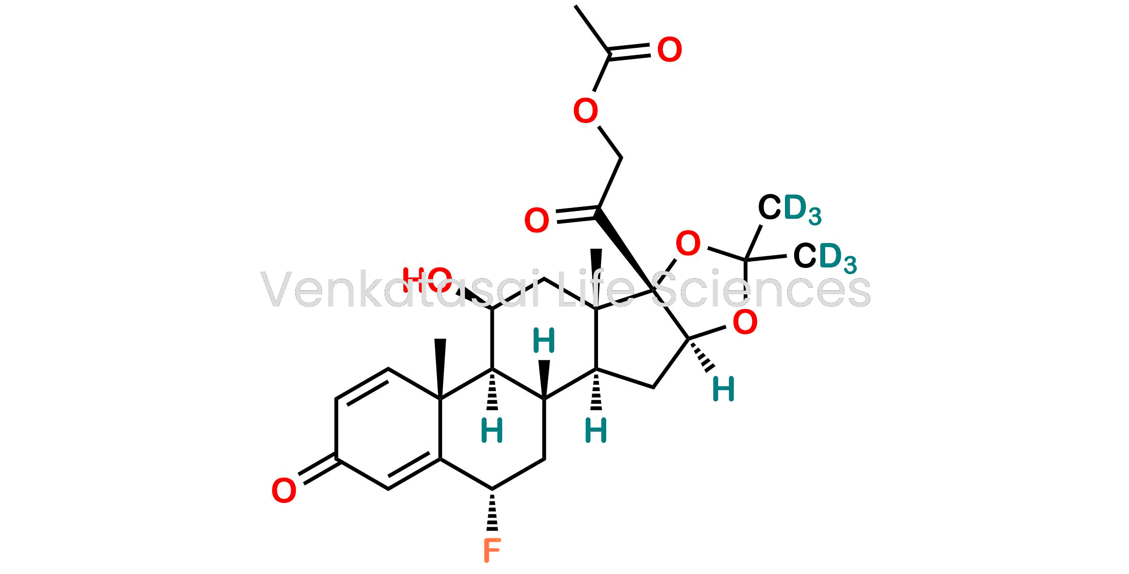 2-((2S,6aR,6bS,7S,8aS,8bS,11aS,12aS,12bS)-2-fluoro-7-hydroxy-6a,8a-dimethyl-10,10-bis(methyl-d3)-4-oxo-1,2,4,6a,6b,7,8,8a,11a,12,12a,12b-dodecahydro-8bH-naphtho[2',1':4,5]indeno[1,2-d][1,3]dioxol-8b-yl)-2-oxoethyl acetate