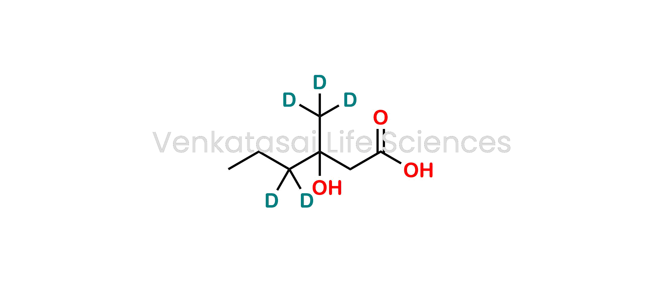 3-hydroxy-3-(methyl-d3)hexanoic-4,4-d2 acid