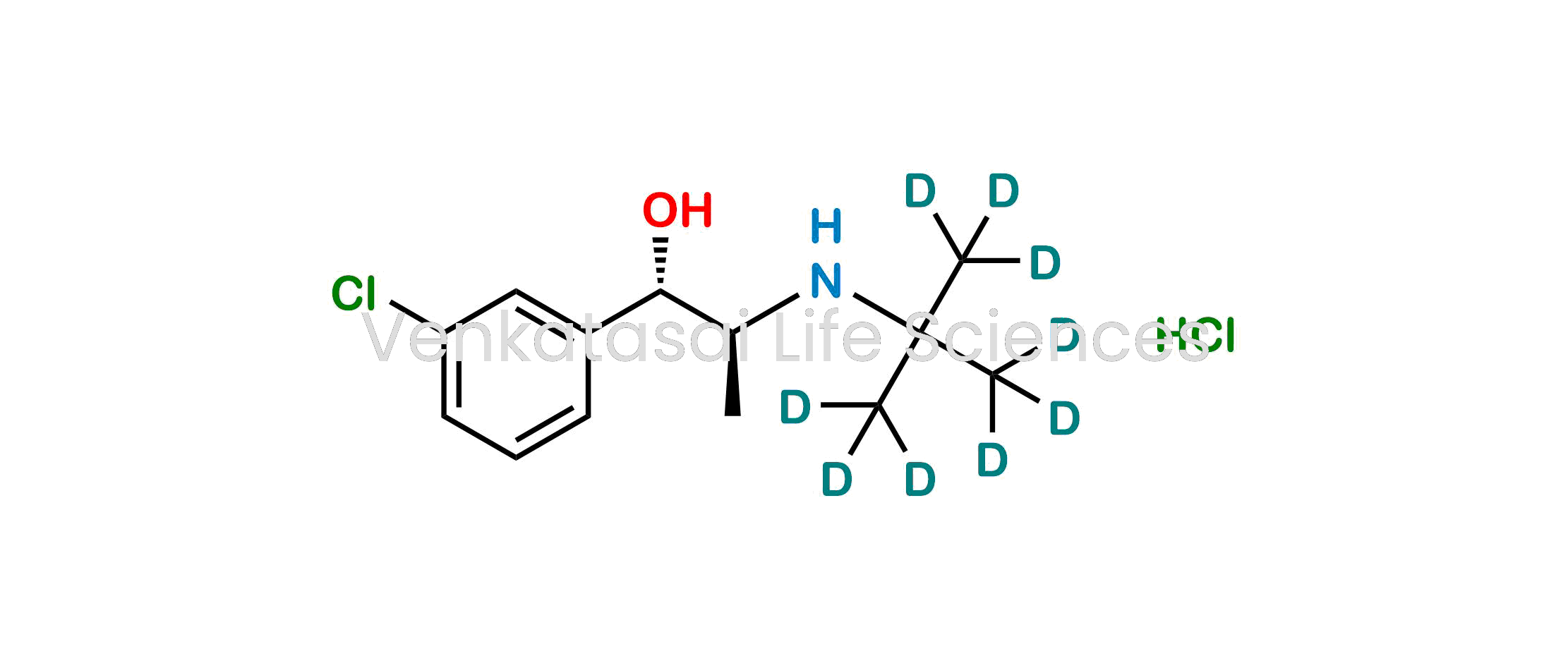 ?rel-(1R,2R)-1-(3-Chlorophenyl)-2-((2-(methyl-d3)propan-2-yl-1,1,1,3,3,3-d6)amino)propan-1-ol hydrochloride