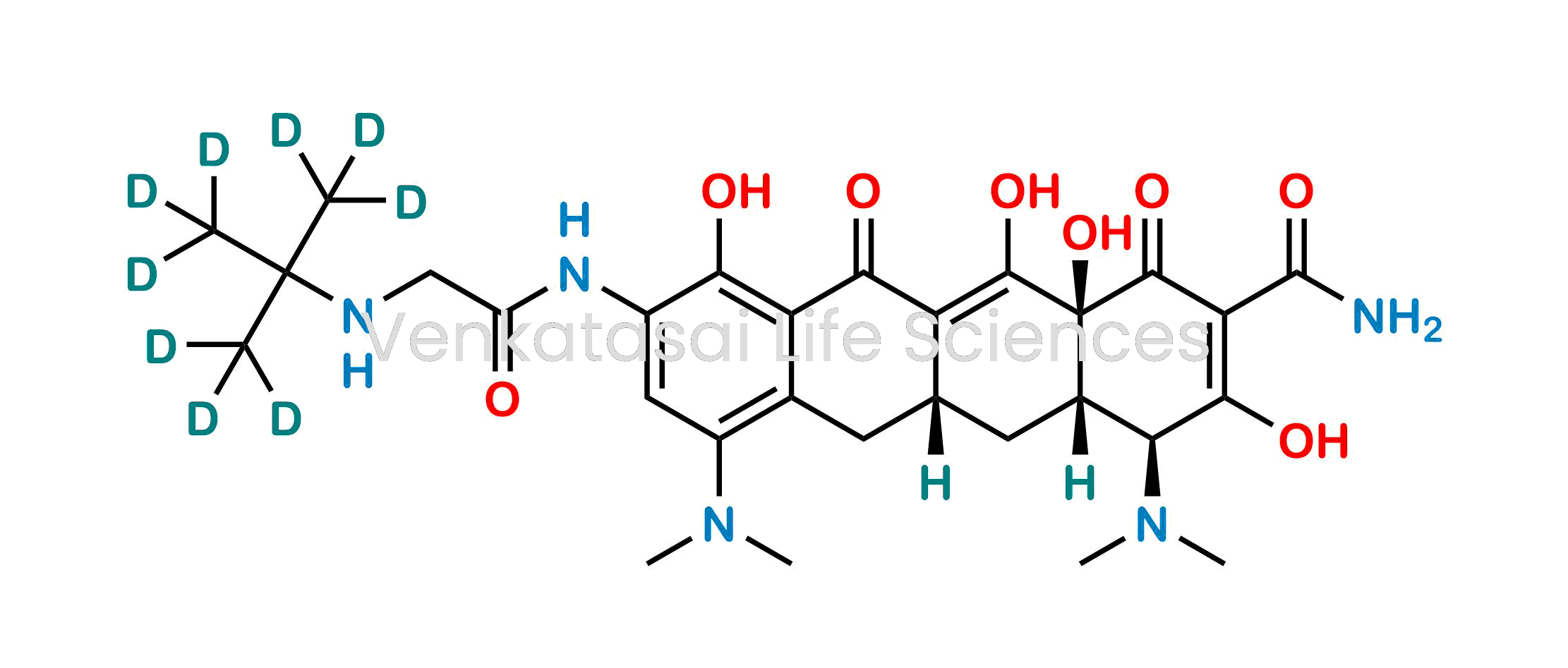 (4S,4aS,5aR,12aS)-4,7-bis(dimethylamino)-3,10,12,12a-tetrahydroxy-9-(2-((2-(methyl-d3)propan-2-yl-1,1,1,3,3,3-d6)amino)acetamido)-1,11-dioxo-1,4,4a,5,5a,6,11,12a-octahydrotetracene-2-carboxamide