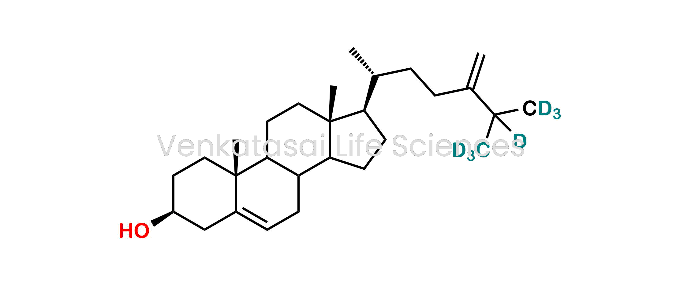(3S,10R,13R,17R)-10,13-dimethyl-17-((R)-6-(methyl-d3)-5-methyleneheptan-2-yl-6,7,7,7-d4)-2,3,4,7,8,9,10,11,12,13,14,15,16,17-tetradecahydro-1H-cyclopenta[a]phenanthren-3-ol
