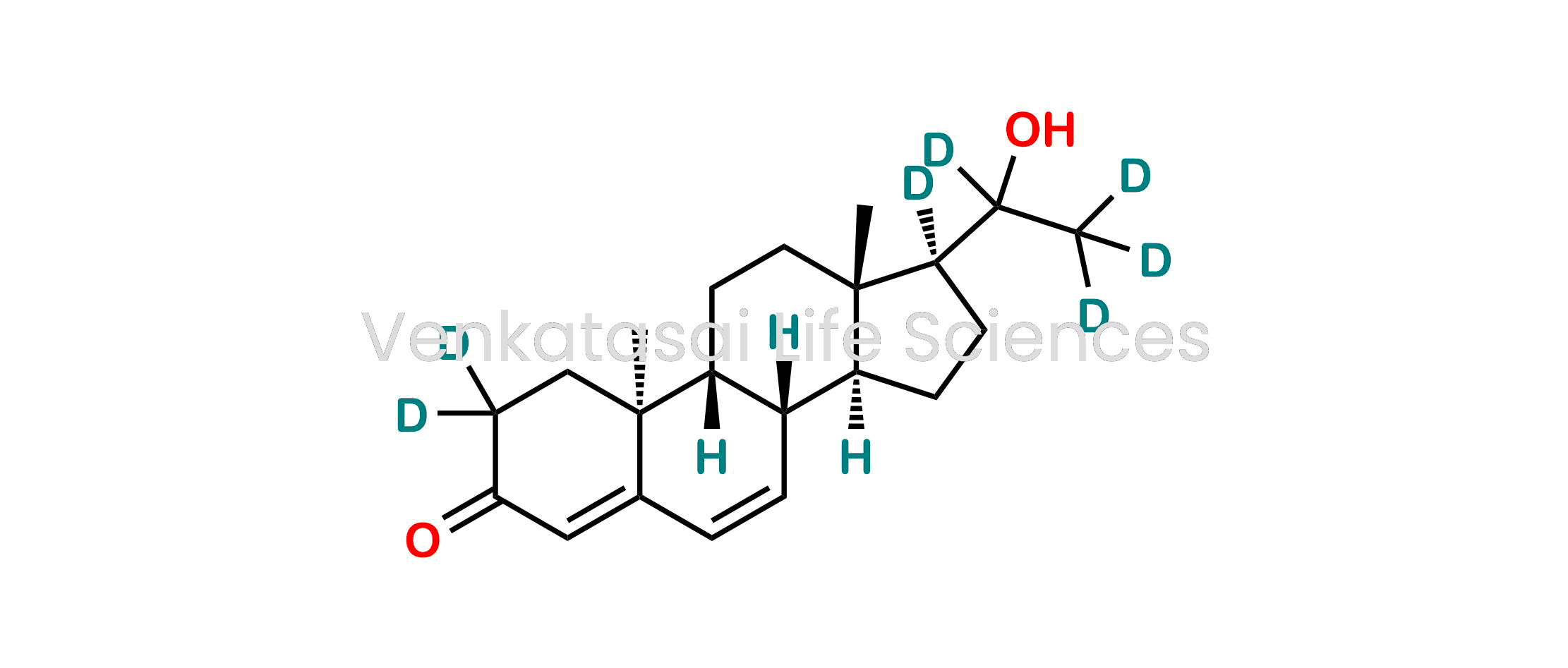 (8S,9R,10S,13S,14S,17S)-17-(1-Hydroxyethyl-1,2,2,2-d4)-10,13-dimethyl-1,2,8,9,10,11,12,13,14,15,16,17-dodecahydro-3H-cyclopenta[a]phenanthren-3-one-2,2,17-d3