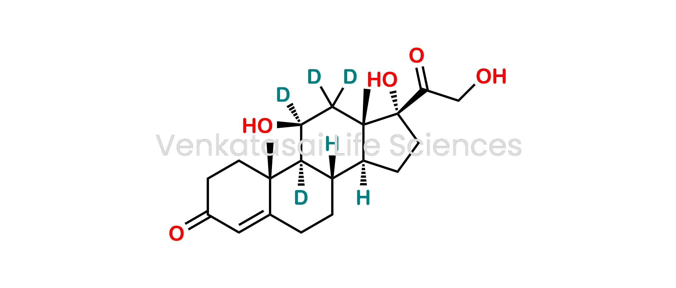 (8S,9S,10R,11S,13S,14S,17R)-11,17-Dihydroxy-17-(2-hydroxyacetyl)-10,13-dimethyl-1,2,6,7,8,9,10,11,12,13,14,15,16,17-tetradecahydro-3H-cyclopenta[a]phenanthren-3-one-9,11,12,12-d4