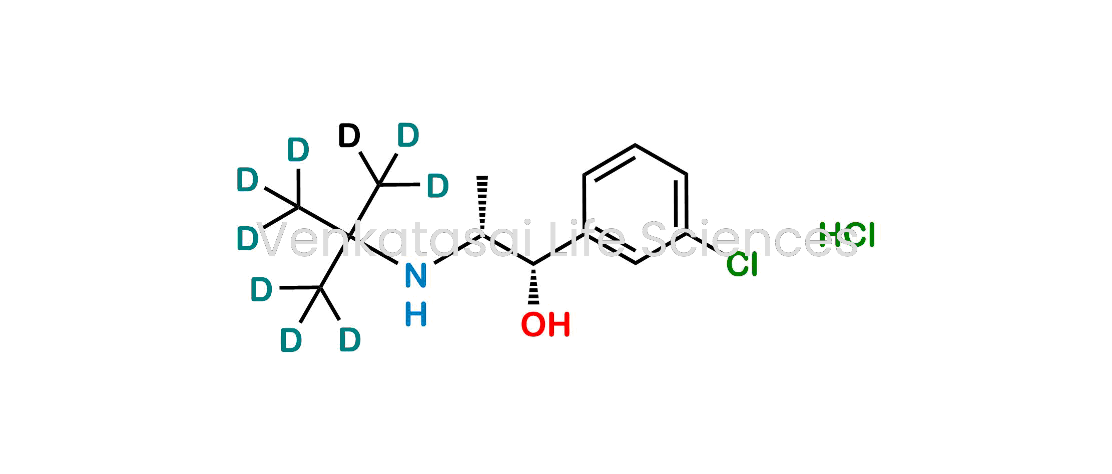 rel-(1R,2S)-1-(3-Chlorophenyl)-2-((2-(methyl-d3)propan-2-yl-1,1,1,3,3,3-d6)amino)propan-1-ol hydrochloride