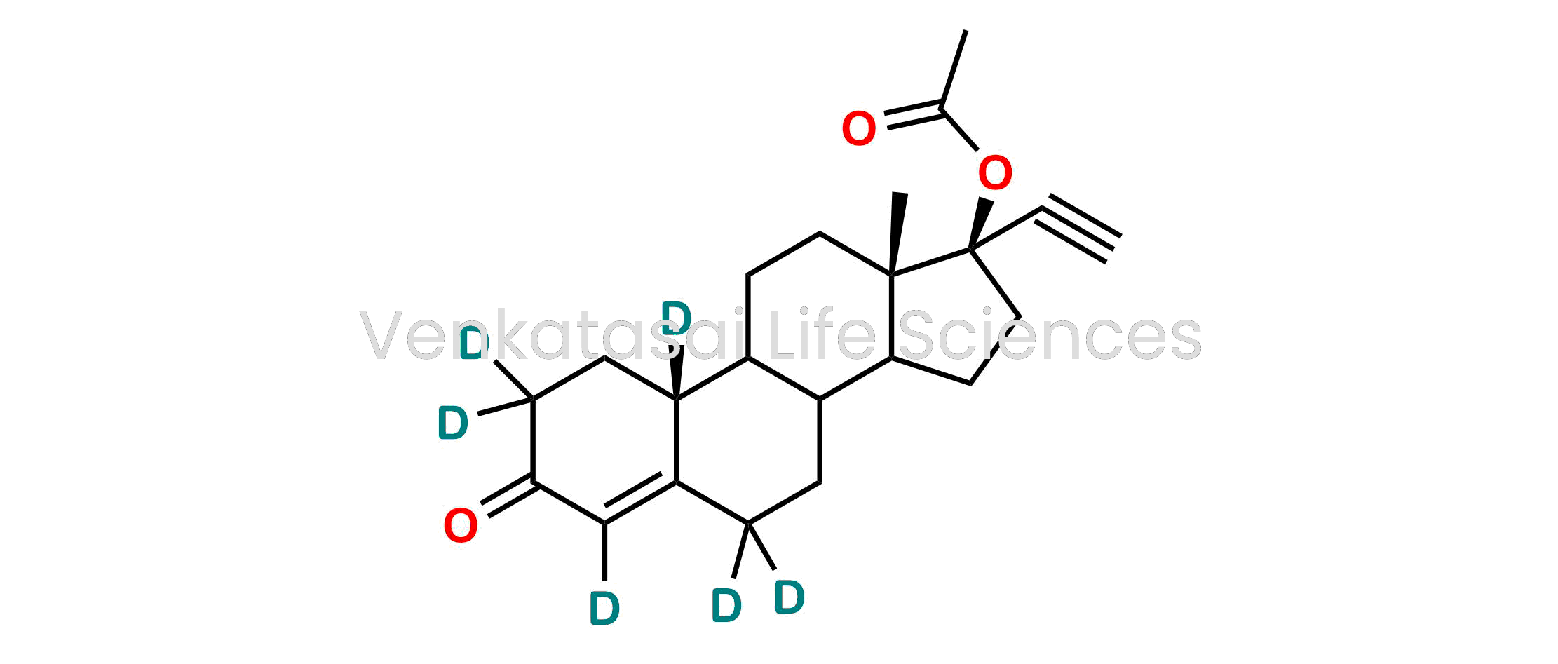 (10R,13S,17R)-17-ethynyl-13-methyl-3-oxo-2,3,6,7,8,9,10,11,12,13,14,15,16,17-tetradecahydro-1H-cyclopenta[a]phenanthren-17-yl-2,2,4,6,6,10-d6 acetate