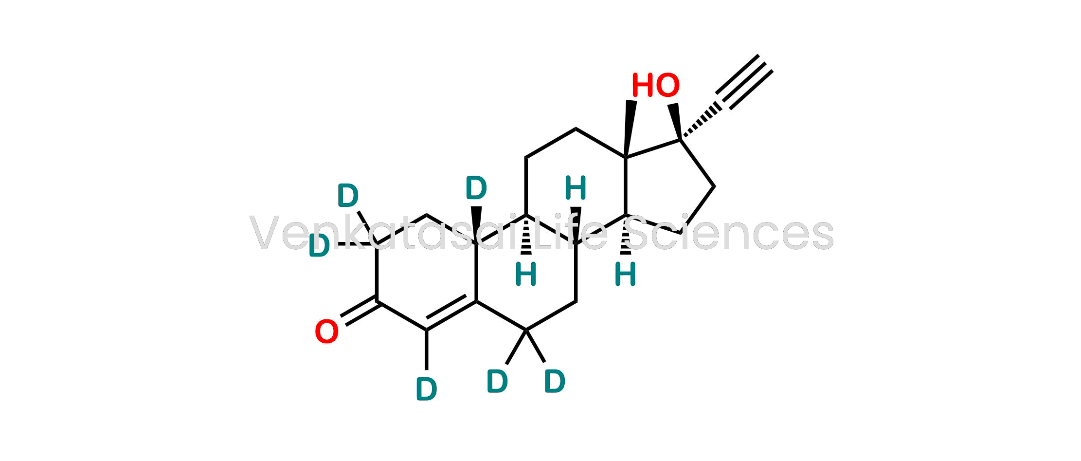 (8R,9S,10R,13S,14S,17R)-17-ethynyl-17-hydroxy-13-methyl-1,2,6,7,8,9,10,11,12,13,14,15,16,17-tetradecahydro-3H-cyclopenta[a]phenanthren-3-one-2,2,4,6,6,10-d6