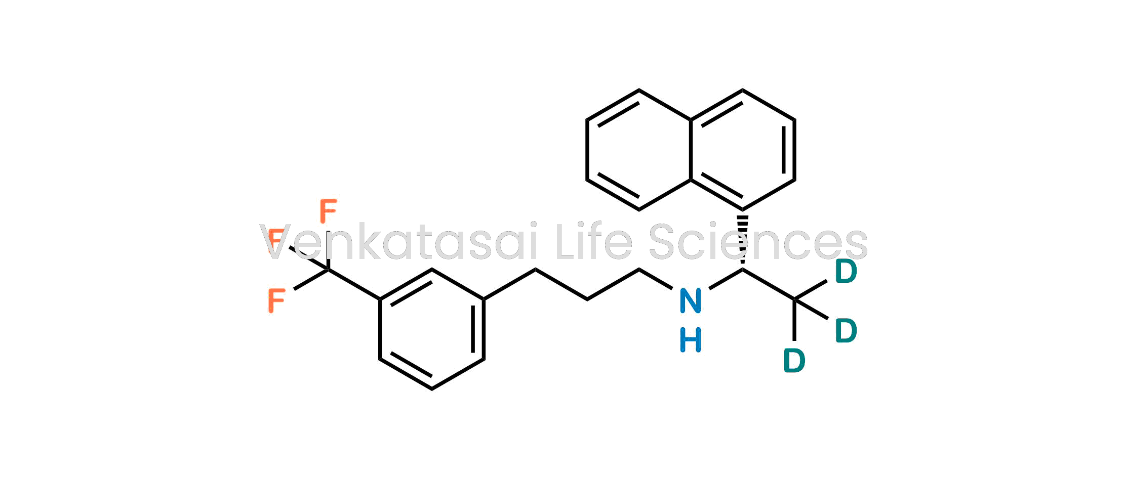 (S)-N-(1-(naphthalen-1-yl)ethyl-2,2,2-d3)-3-(3-(trifluoromethyl)phenyl)propan-1-amine