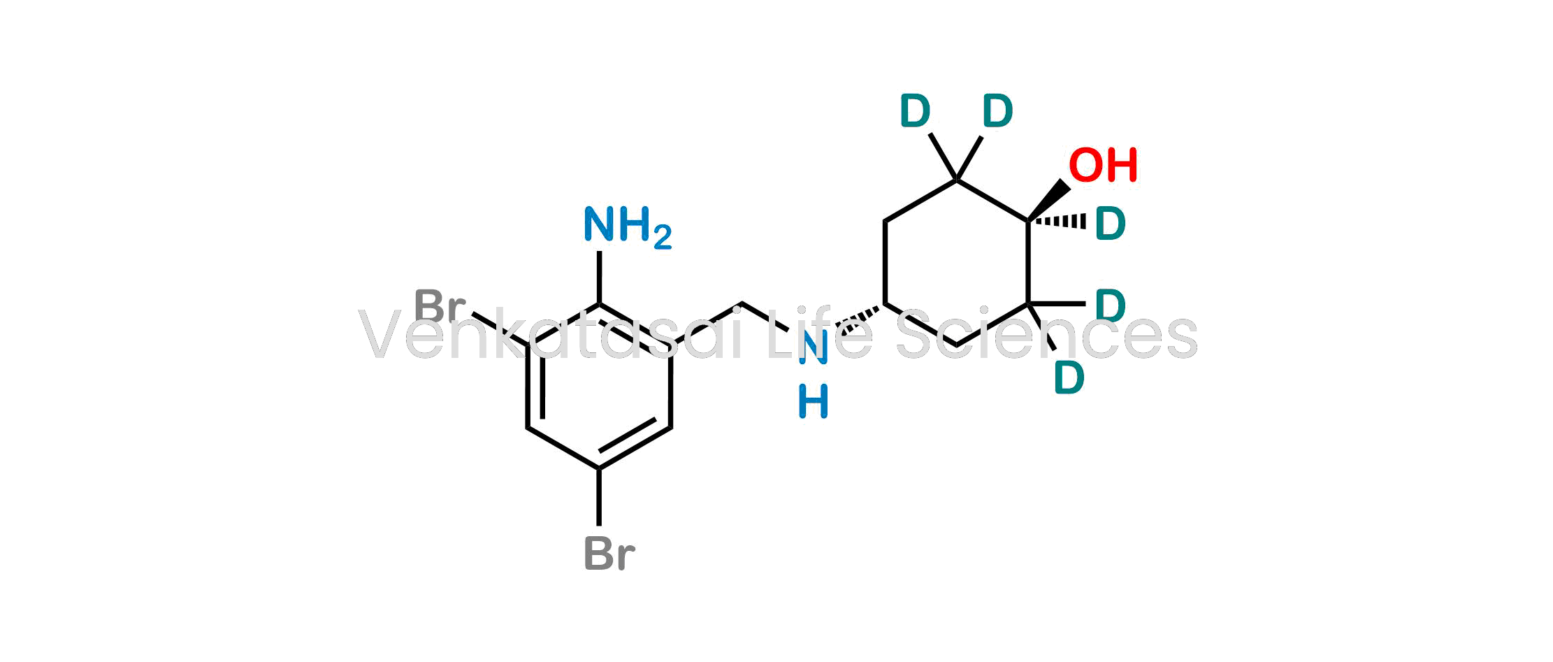 rac trans 4-[[(2-Amino-3,5-dibromophenyl)methyl]amino] cyclophexanol-d5