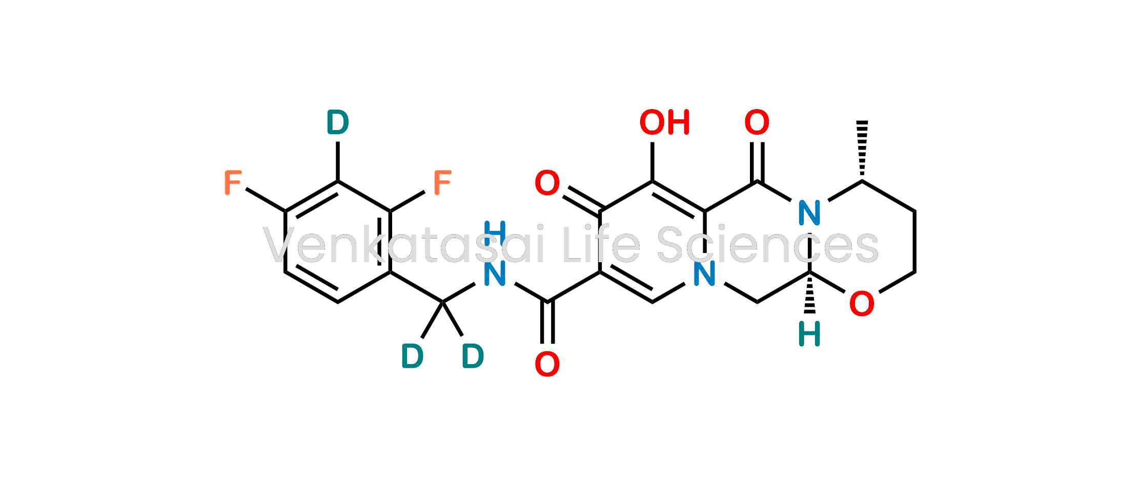 (4R,12aS)-N-((2,4-difluorophenyl-3-d)methyl-d2)-7-hydroxy-4-methyl-6,8-dioxo-3,4,6,8,12,12a-hexahydro-2H-pyrido[1',2':4,5]pyrazino[2,1-b][1,3]oxazine-9-carboxamide