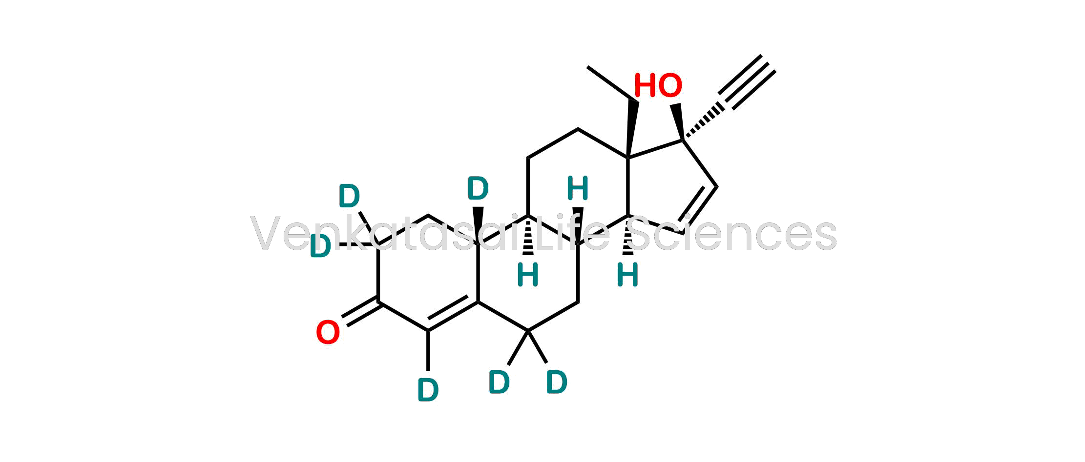 (8R,9S,10R,13S,14S,17R)-13-ethyl-17-ethynyl-17-hydroxy-1,2,6,7,8,9,10,11,12,13,14,17-dodecahydro-3H-cyclopenta[a]phenanthren-3-one-2,2,4,6,6,10-d6