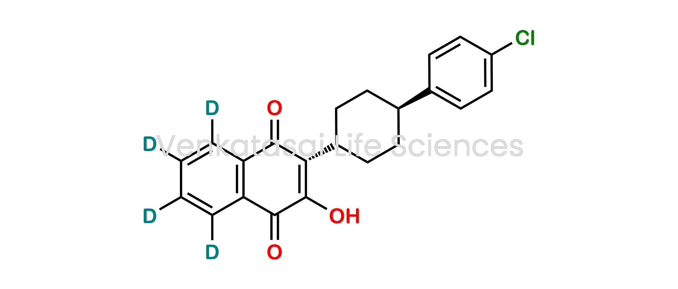 2-((1r,4r)-4-(4-Chlorophenyl)cyclohexyl)-3-hydroxynaphthalene-1,4-dione-5,6,7,8-d4