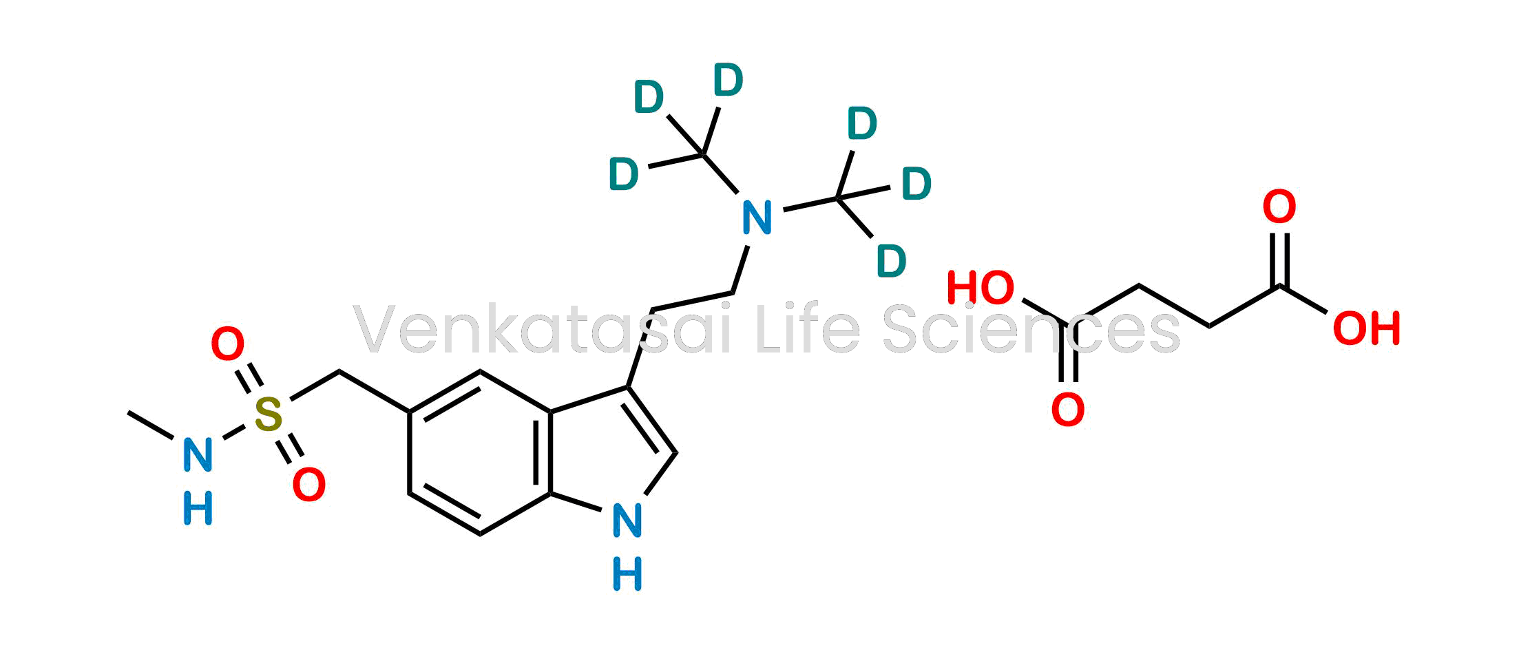 1-[3-[2-[bis(trideuteriomethyl)amino]ethyl]-1H-indol-5-yl]-N-methylmethanesulfonamide;butanedioic acid