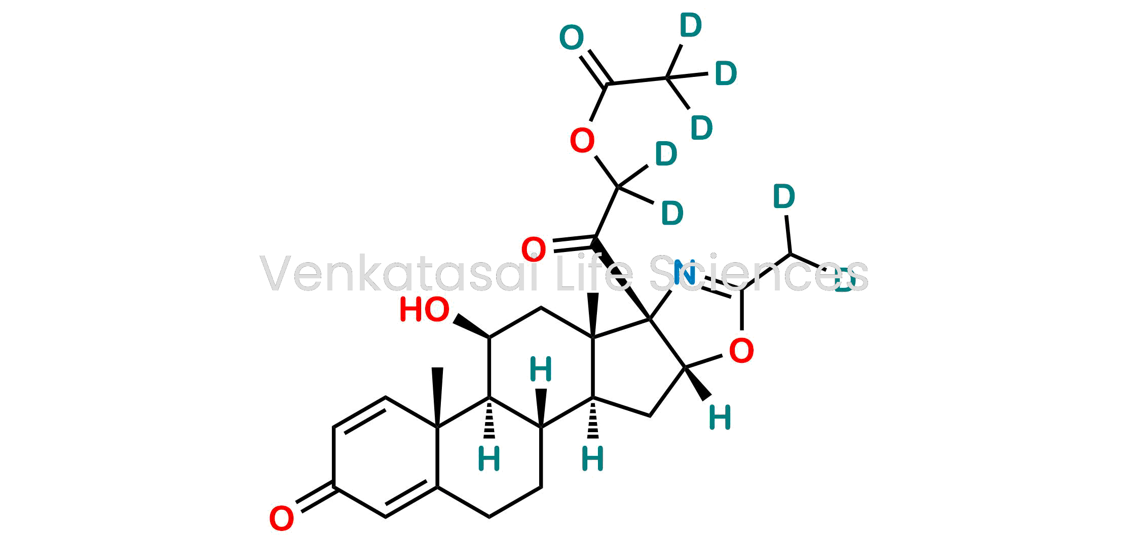 2-((6aR,6bS,7S,8aS,8bS,11aR,12aS,12bS)-7-hydroxy-6a,8a-dimethyl-10-(methyl-d2)-4-oxo-1,2,4,6a,6b,7,8,8a,11a,12,12a,12b-dodecahydro-8bH-naphtho[2',1':4,5]indeno[1,2-d]oxazol-8b-yl)-2-oxoethyl-1,1-d2 acetate-d3