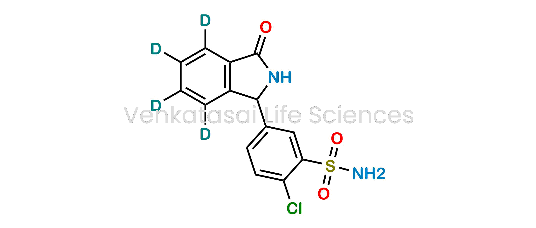 2-chloro-5-(3-oxoisoindolin-1-yl-4,5,6,7-d4)benzenesulfonamide