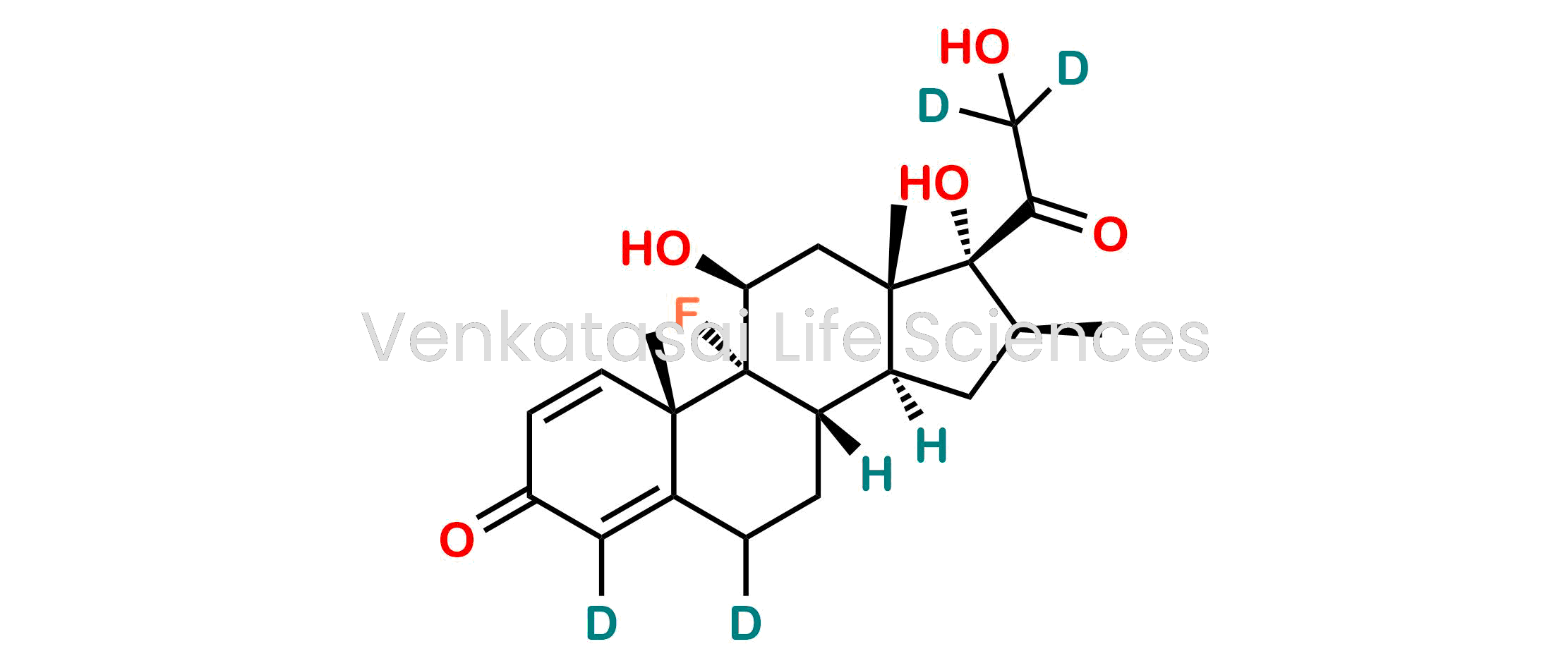 (8S,9R,10S,11S,13S,14S,16S,17R)-9-Fluoro-11,17-dihydroxy-17-(2-hydroxyacetyl-d2)-10,13,16-trimethyl-6,7,8,9,10,11,12,13,14,15,16,17-dodecahydro-3H-cyclopenta[a]phenanthren-3-one-4,6-d2