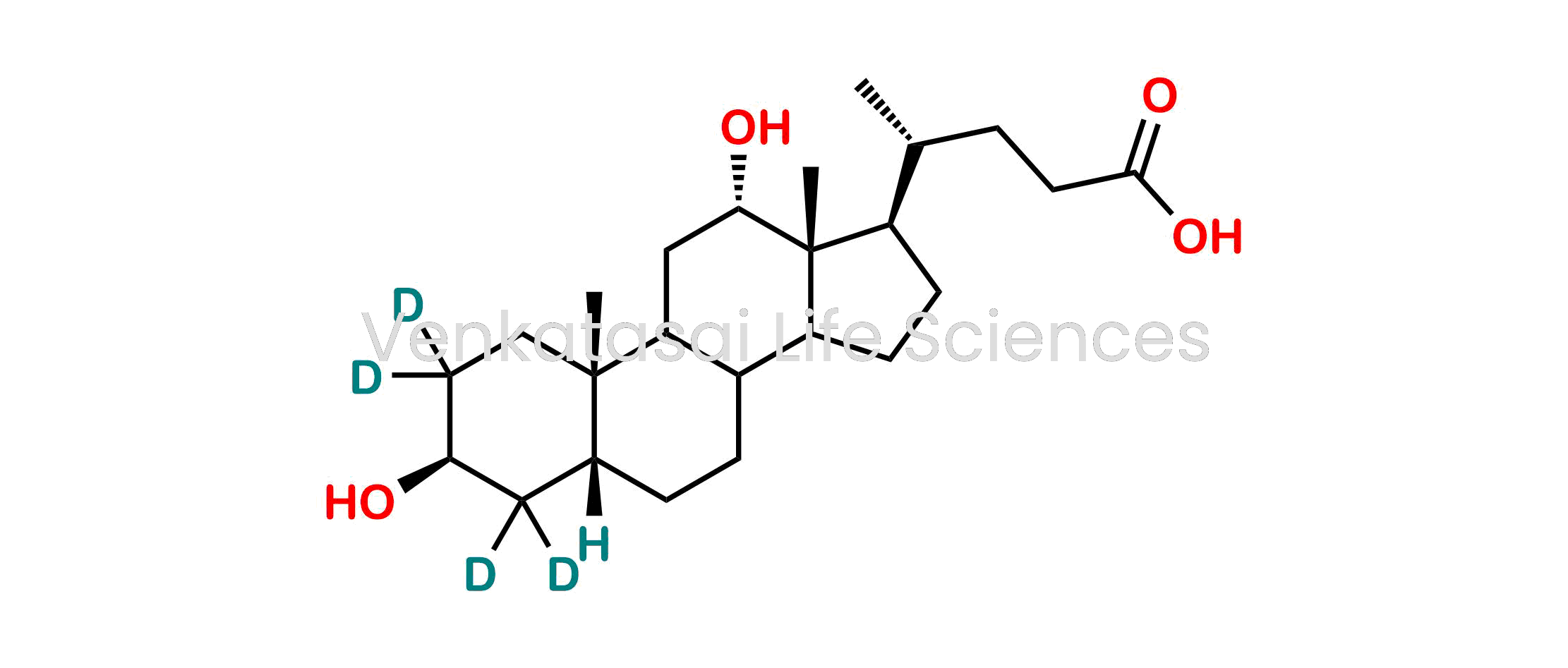 (4R)-4-((3S,5R,10S,12S,13R,17R)-3,12-dihydroxy-10,13-dimethylhexadecahydro-1H-cyclopenta[a]phenanthren-17-yl-2,2,4,4-d4)pentanoic acid