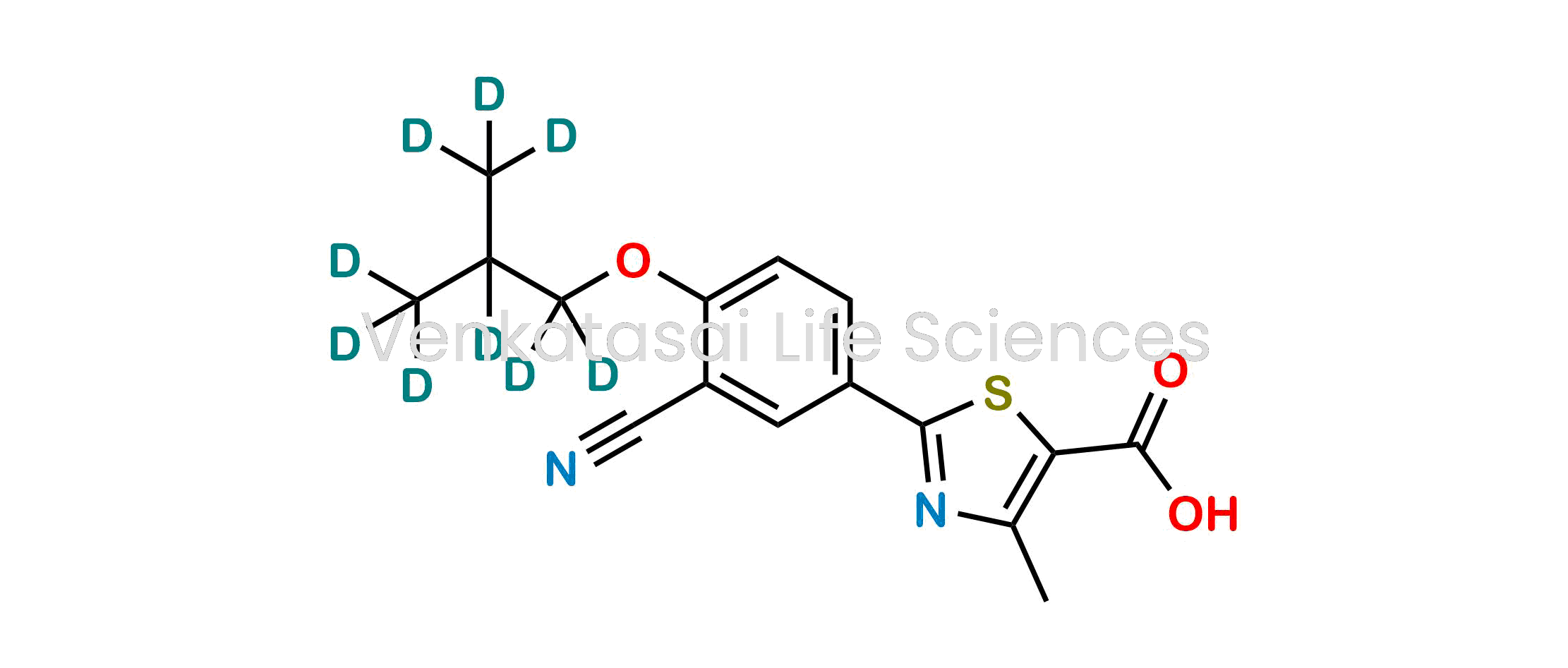 2-(3-Cyano-4-(2-(methyl-d3)propoxy-1,1,2,3,3,3-d6)phenyl)-4-methylthiazole-5-carboxylic acid