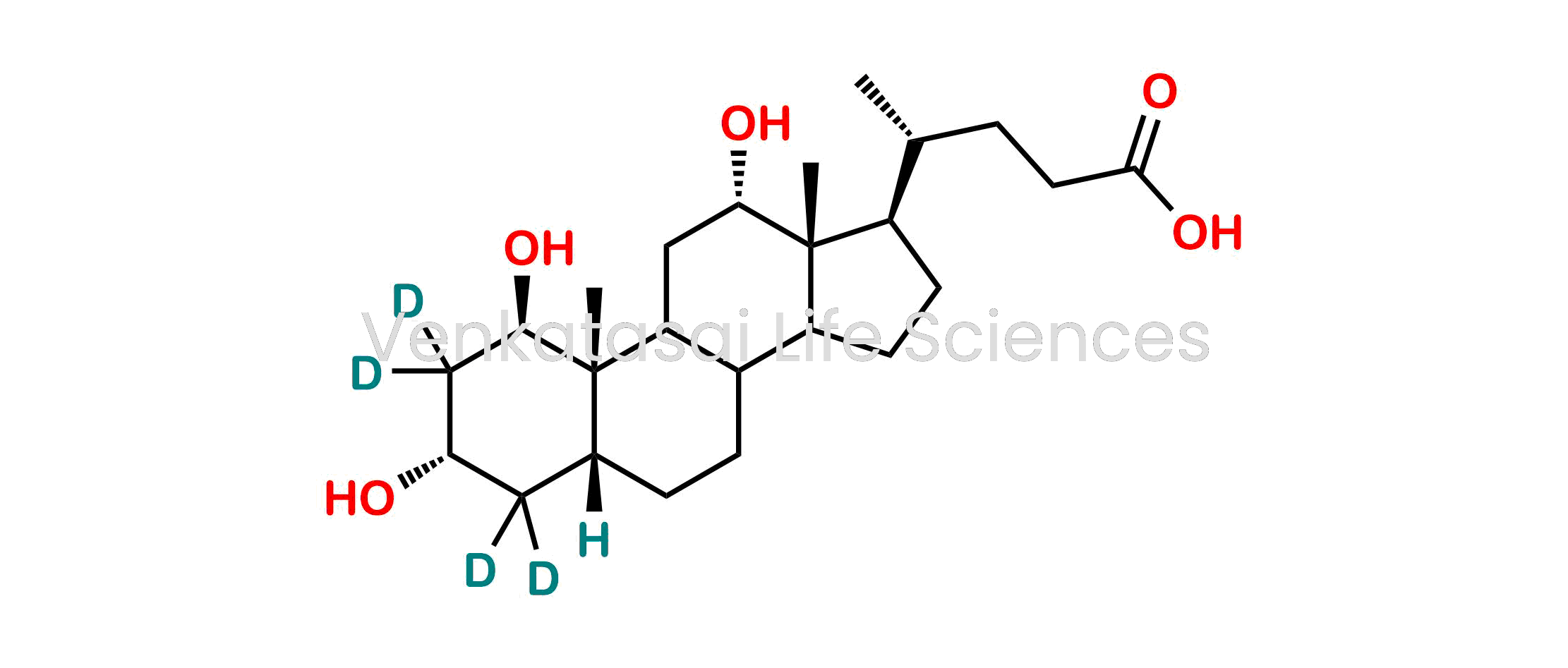 (4R)-4-((1R,3S,5R,10S,12S,13R,17R)-1,3,12-trihydroxy-10,13-dimethylhexadecahydro-1H-cyclopenta[a]phenanthren-17-yl-2,2,4,4-d4)pentanoic acid