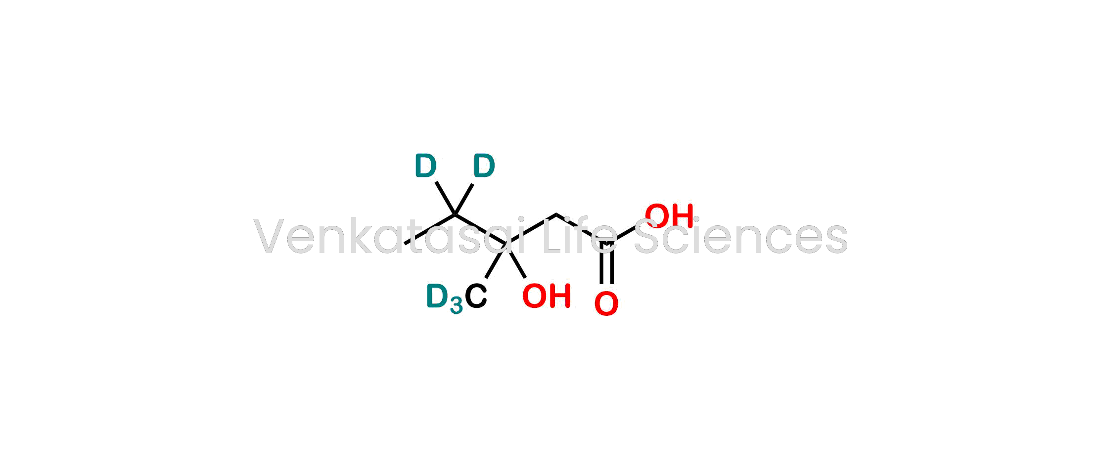 3-hydroxy-3-(methyl-d3)pentanoic-4,4-d2 acid