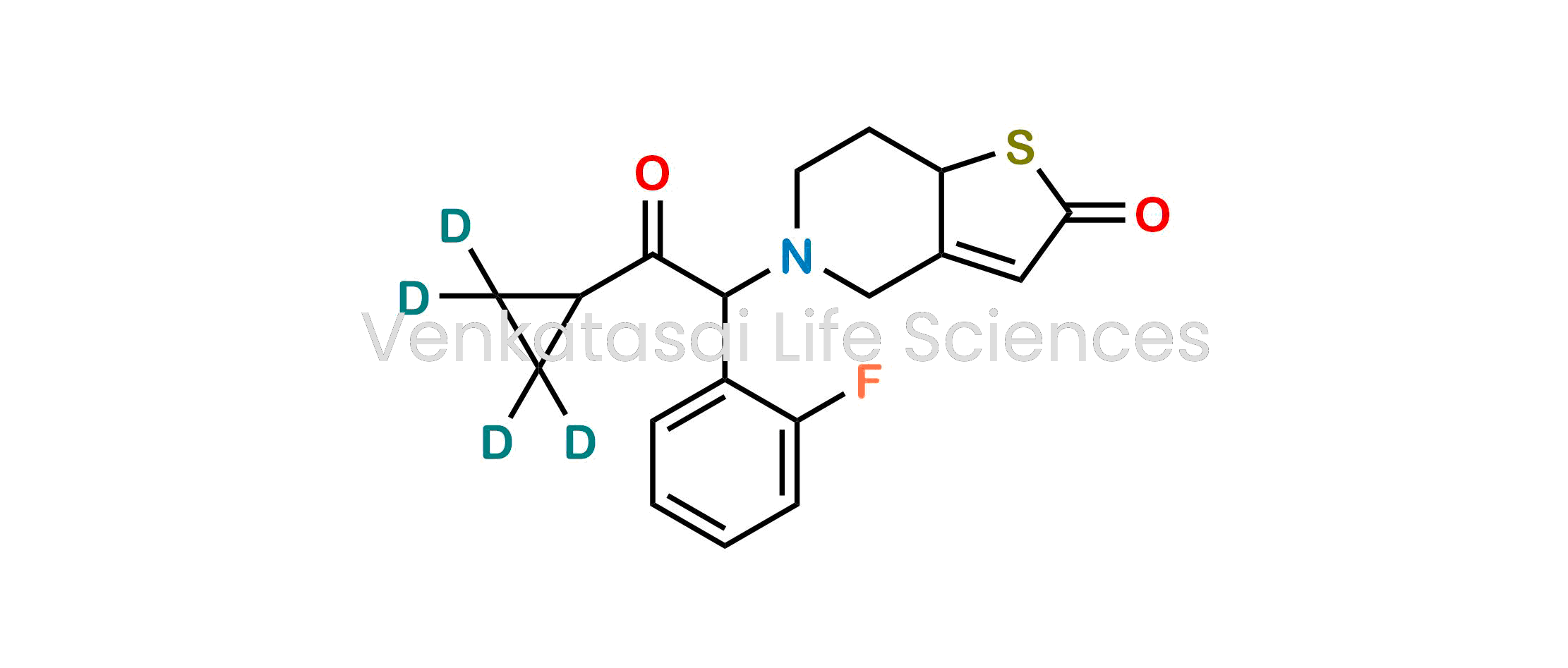 5-(2-(Cyclopropyl-2,2,3,3-d4)-1-(2-fluorophenyl)-2-oxoethyl)-5,6,7,7a-tetrahydrothieno[3,2-c]pyridin-2(4H)-one
