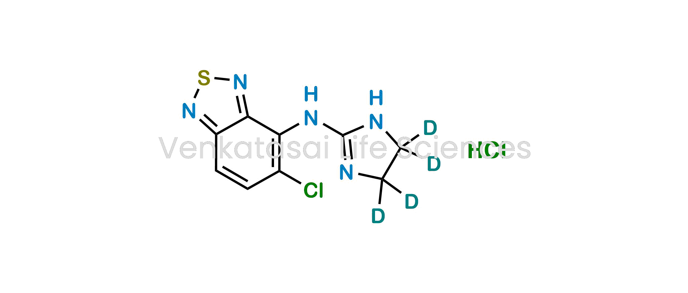 5-Chloro-N-(4,5-dihydro-1H-imidazol-2-yl-4,4,5,5-d4)benzo[c][1,2,5]thiadiazol-4-amine Hydrochloride