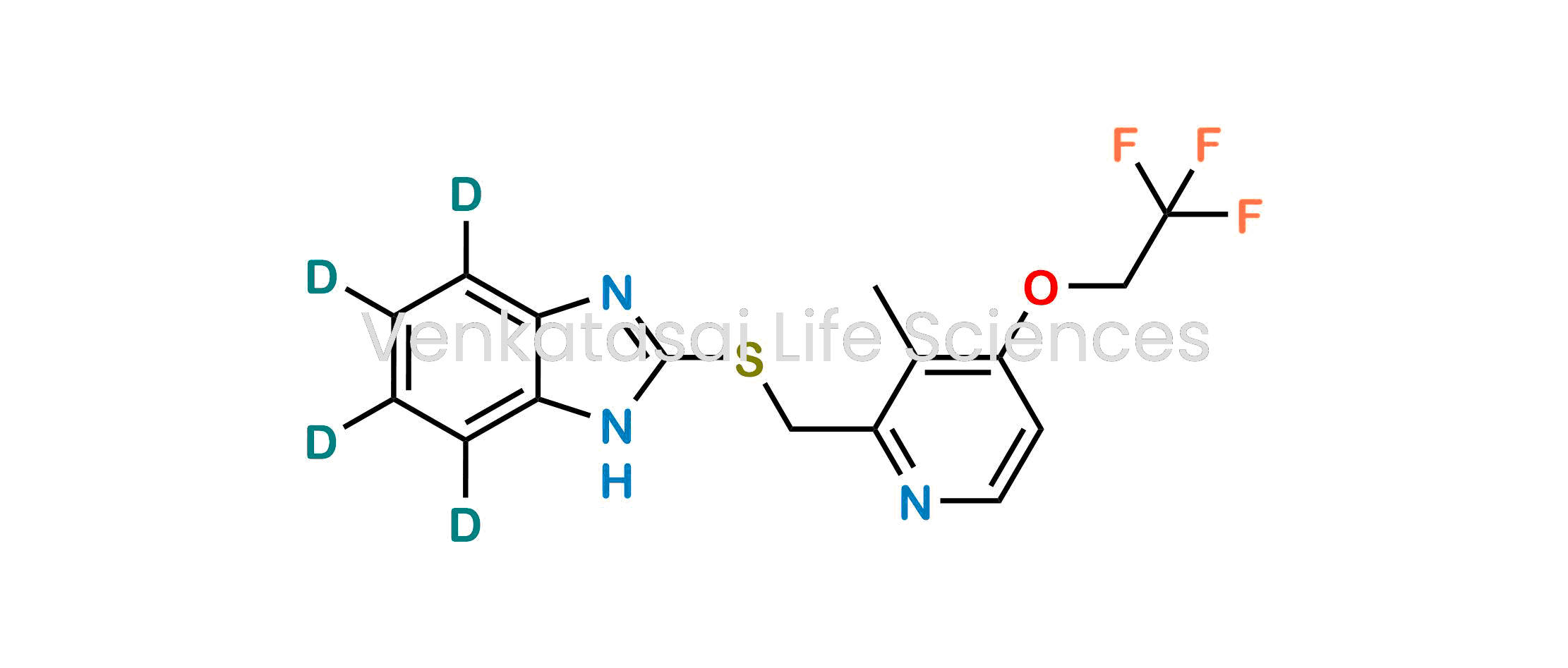 2-[[[3-Methyl-4-(2,2,2-trifluoroethoxy)-2-pyridinyl]methyl]thio]-1H-benzimidazole-d4