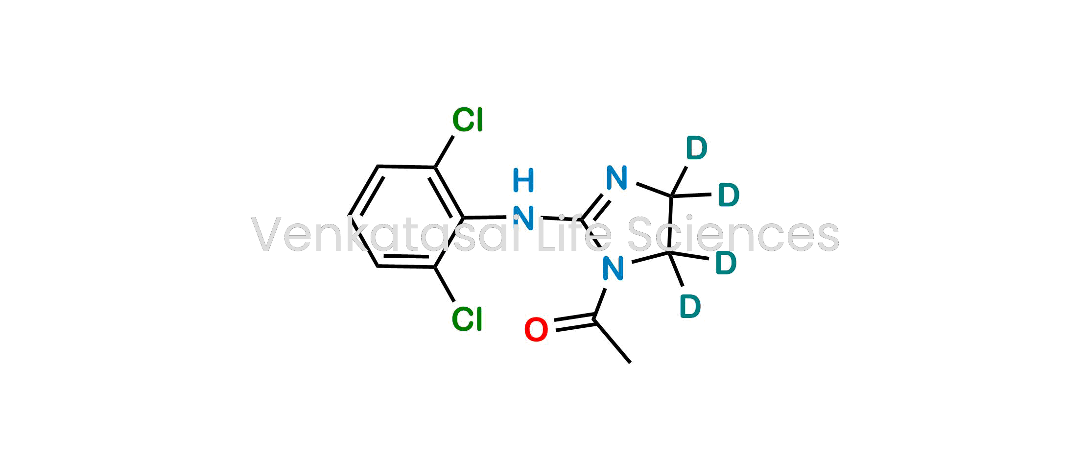 1-(2-((2,6-dichlorophenyl)amino)-4,5-dihydro-1H-imidazol-1-yl-4,4,5,5-d4)ethan-1-one