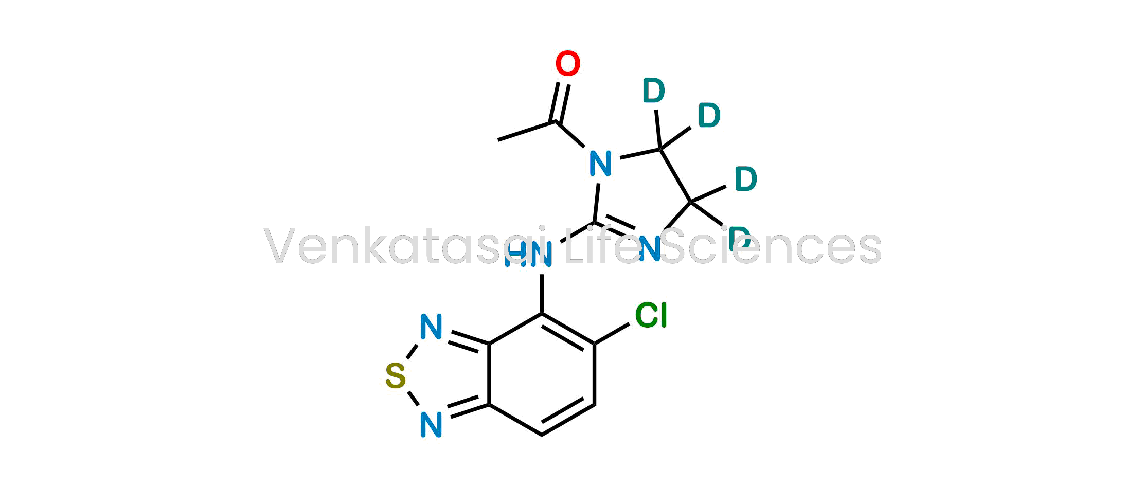 1-[2-[(5-Chloro-2,1,3-benzothiadiazol-4-yl)amino]-4,5-dihydro-1H-imidazol-1-yl-d4]-ethanone