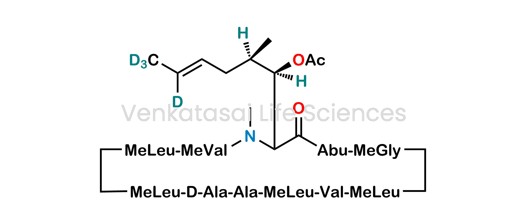 6-[(2S,3R,4R,6E)-3-(Acetyloxy)-4-methyl-2-(methylamino)-6-octenoic-d4 acid] Cyclosporin A