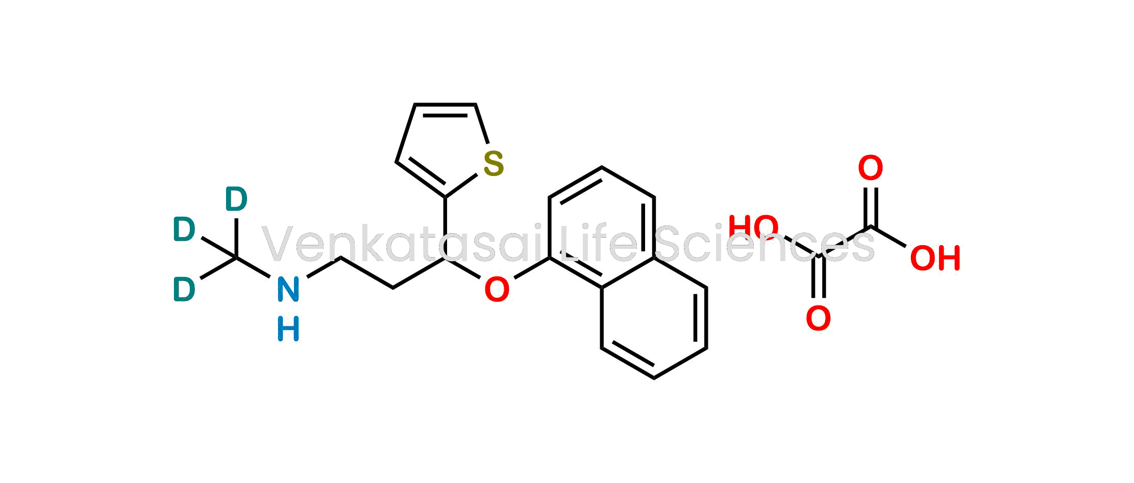N-methyl-d3-3-(naphthalen-1-yloxy)-3-(thiophen-2-yl)propan-1-amine oxalate