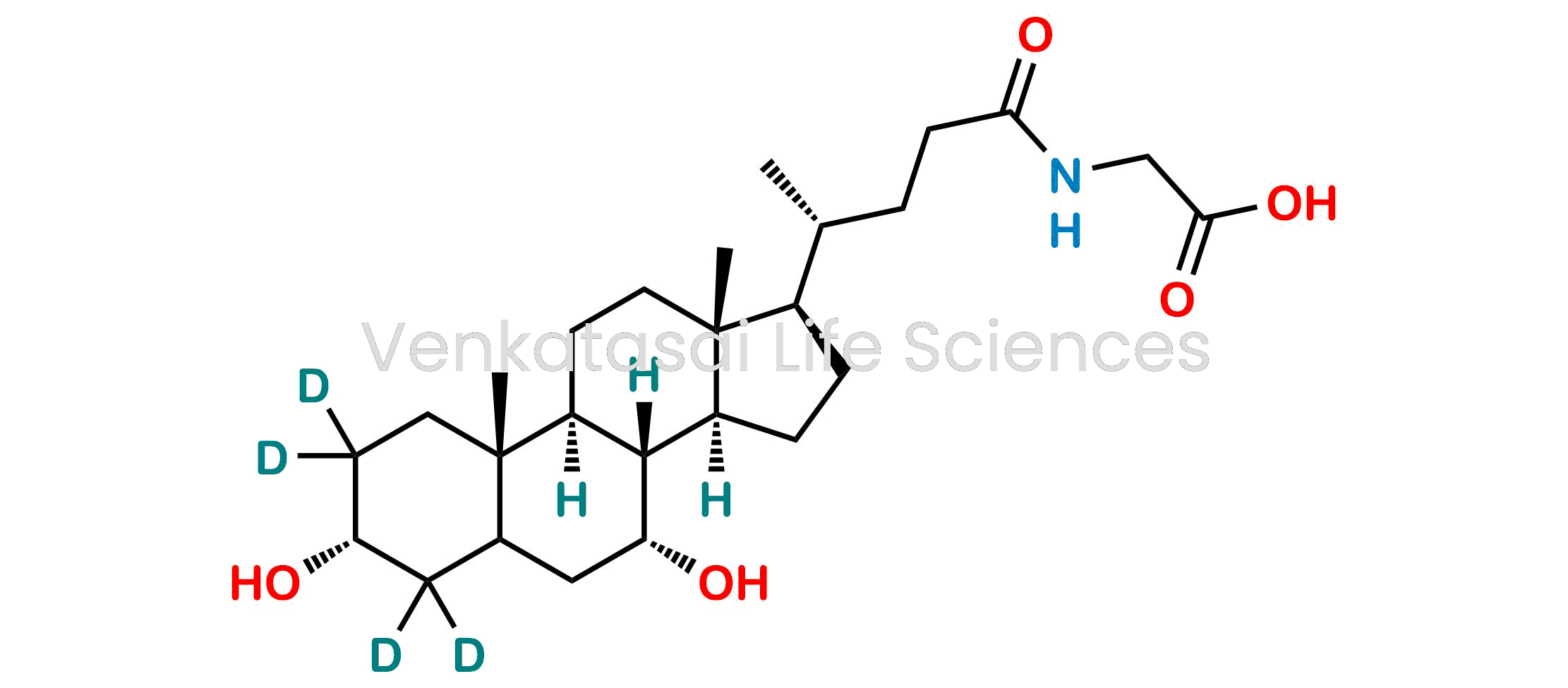 ((4R)-4-((3R,7R,8R,9S,10S,13R,14S,17R)-3,7-dihydroxy-10,13-dimethylhexadecahydro-1H-cyclopenta[a]phenanthren-17-yl-2,2,4,4-d4)pentanoyl)glycine
