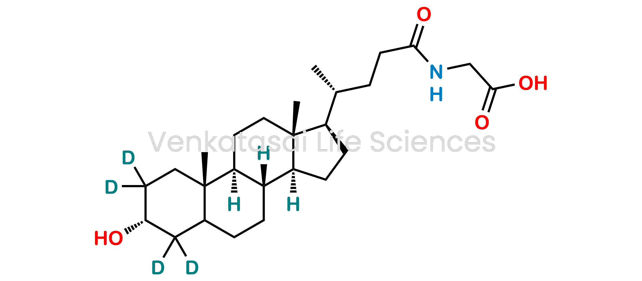 ((4R)-4-((3R,8R,9S,10S,13R,14S,17R)-3-hydroxy-10,13-dimethylhexadecahydro-1H-cyclopenta[a]phenanthren-17-yl-2,2,4,4-d4)pentanoyl)glycine