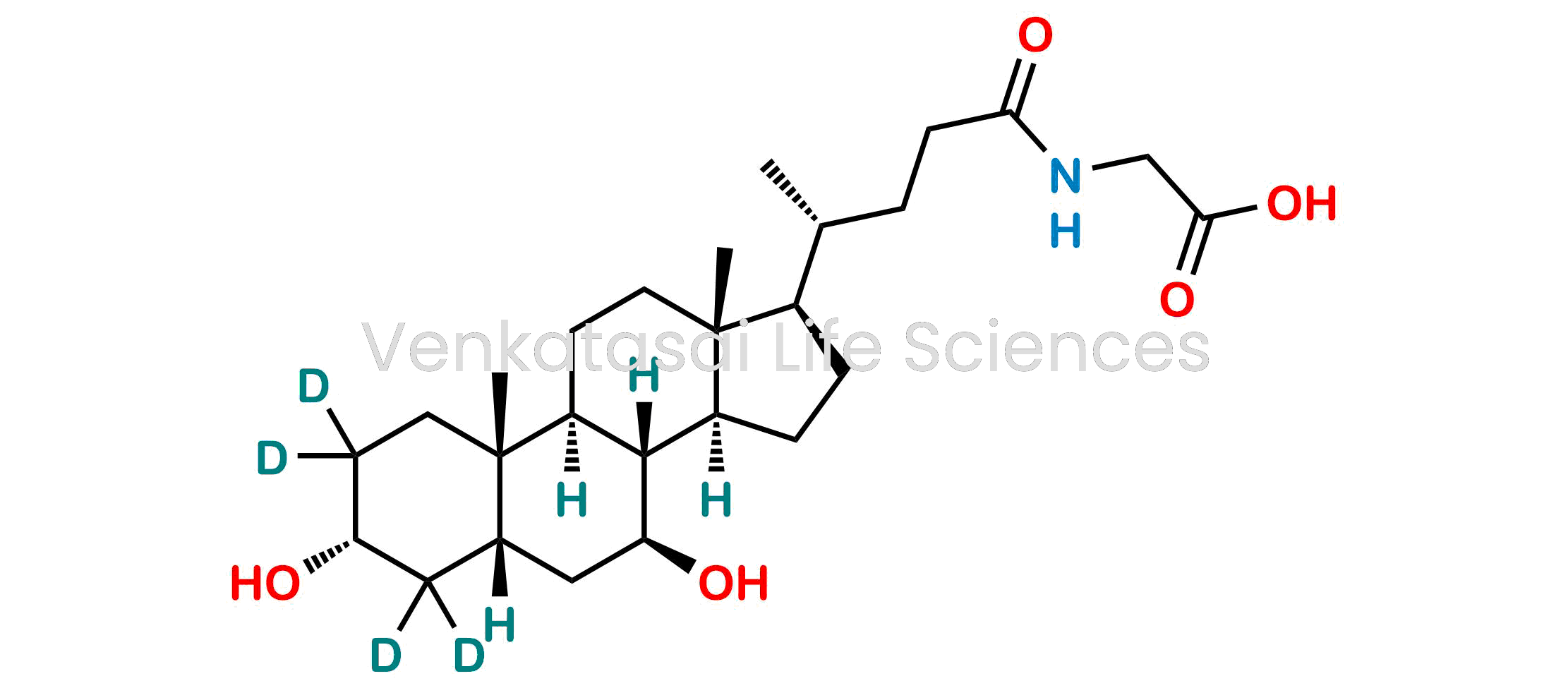 ((R)-4-((3R,5S,7S,8R,9S,10S,13R,14S,17R)-3,7-Dihydroxy-10,13-dimethylhexadecahydro-1H-cyclopenta[a]phenanthren-17-yl-2,2,4,4-d4)pentanoyl)glycine