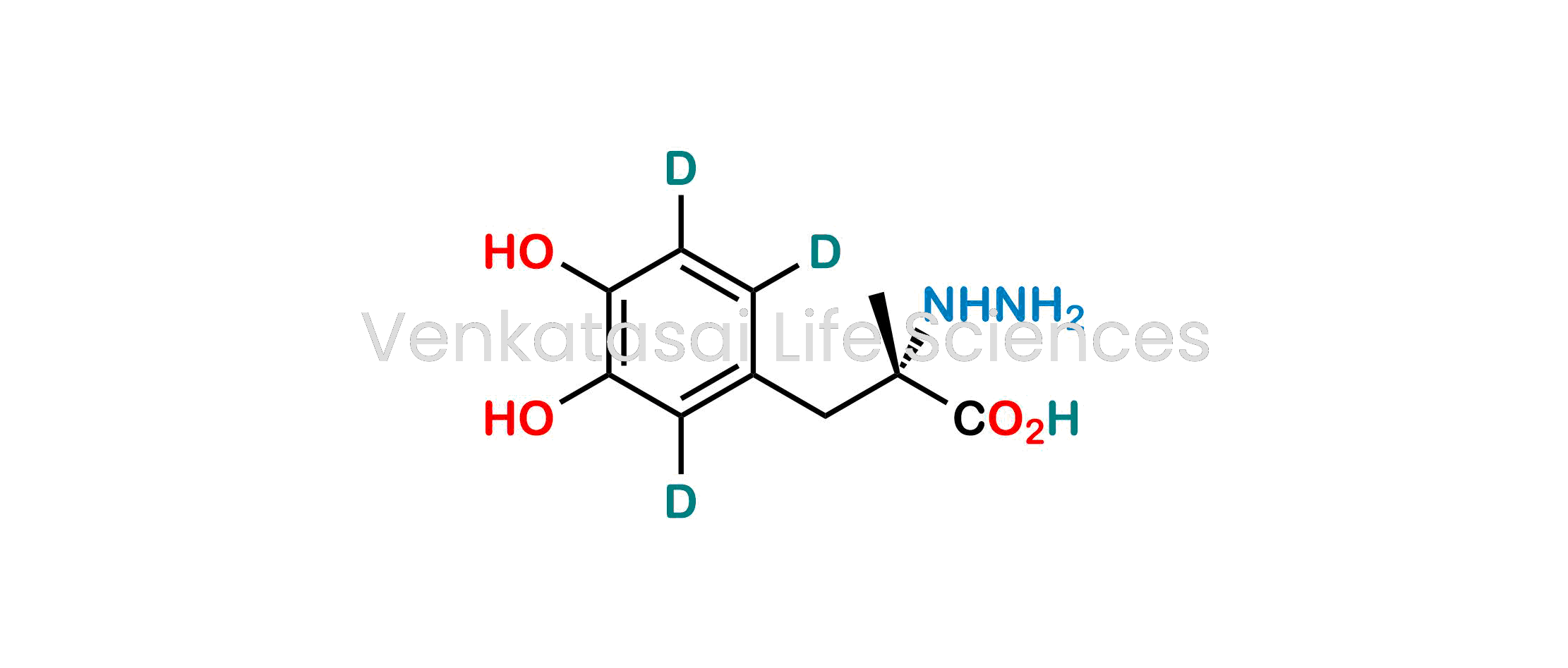 (S)-3-(3,4-dihydroxyphenyl-2,5,6-d3)-2-hydrazinyl-2-methylpropanoic acid