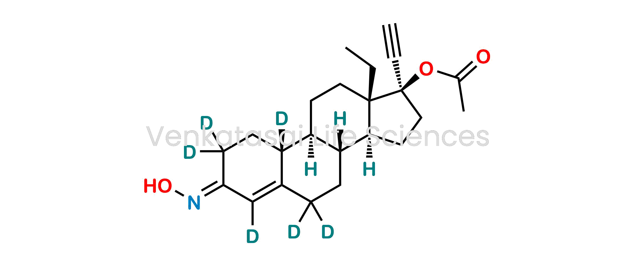 (8R,9S,10R,13S,14S,17R,E)-13-ethyl-17-ethynyl-3-(hydroxyimino)-2,3,6,7,8,9,10,11,12,13,14,15,16,17-tetradecahydro-1H-cyclopenta[a]phenanthren-17-yl-2,2,4,6,6,10-d6 acetate