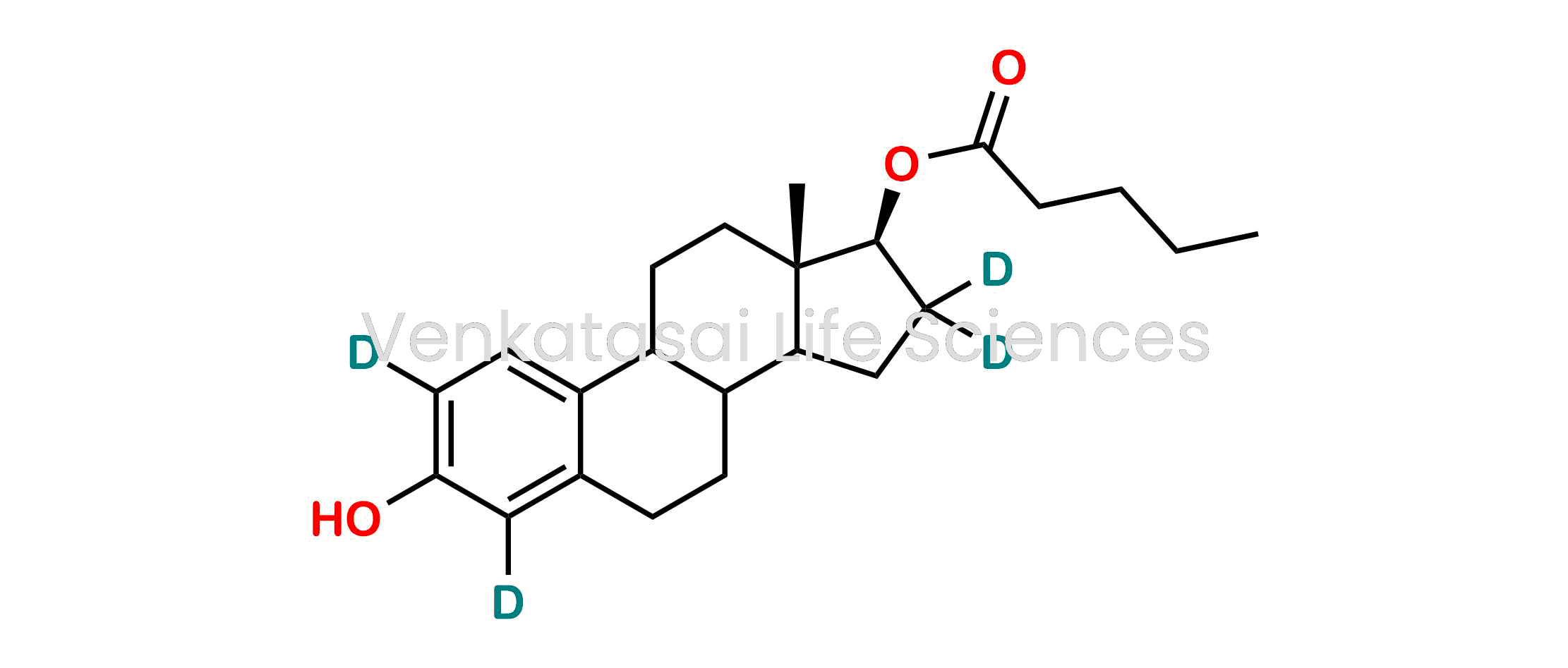(13S,17S)-3-hydroxy-13-methyl-7,8,9,11,12,13,14,15,16,17-decahydro-6H-cyclopenta[a]phenanthren-17-yl-2,4,16,16-d4 pentanoate
