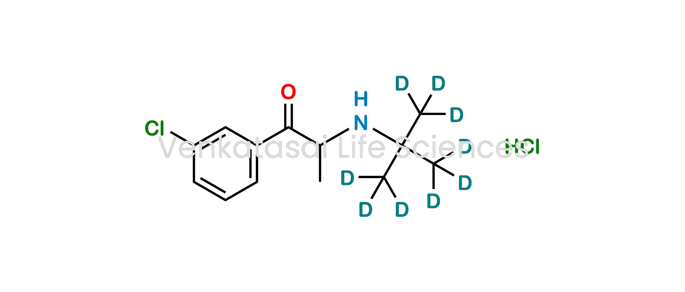1-(3-Chlorophenyl)-2-((2-(methyl-d3)propan-2-yl-1,1,1,3,3,3-d6)amino)propan-1-one hydrochloride
