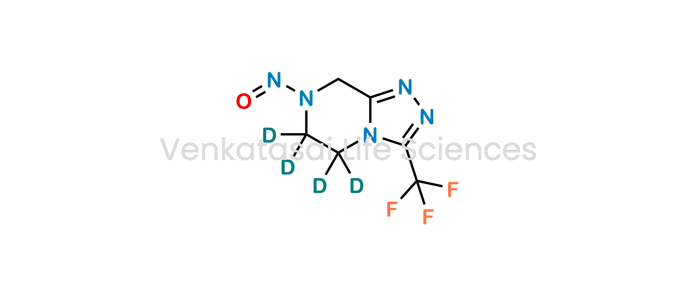 7-Nitroso-3-(trifluoromethyl)-5,6,7,8-tetrahydro-[1,2,4]triazolo[4,3-a]pyrazine-5,5,6,6-d4