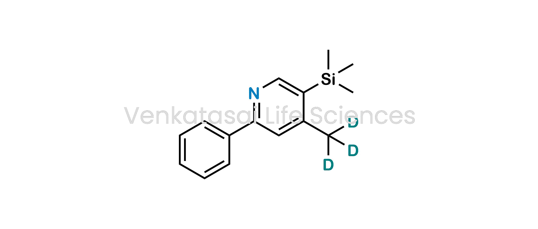 4-(methyl-d3)-2-phenyl-5-(trimethylsilyl)pyridine