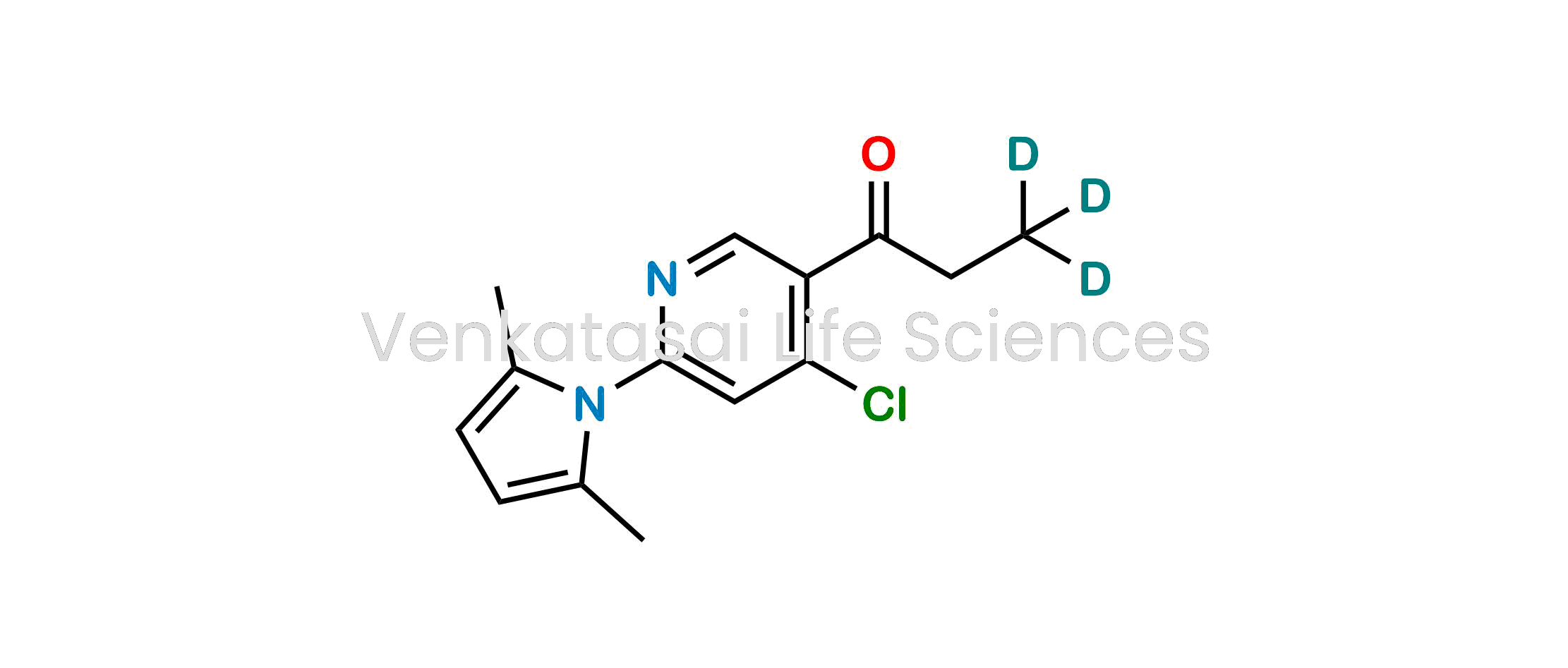 1-(4-chloro-6-(2,5-dimethyl-1H-pyrrol-1-yl)pyridin-3-yl)propan-1-one-3,3,3-d3