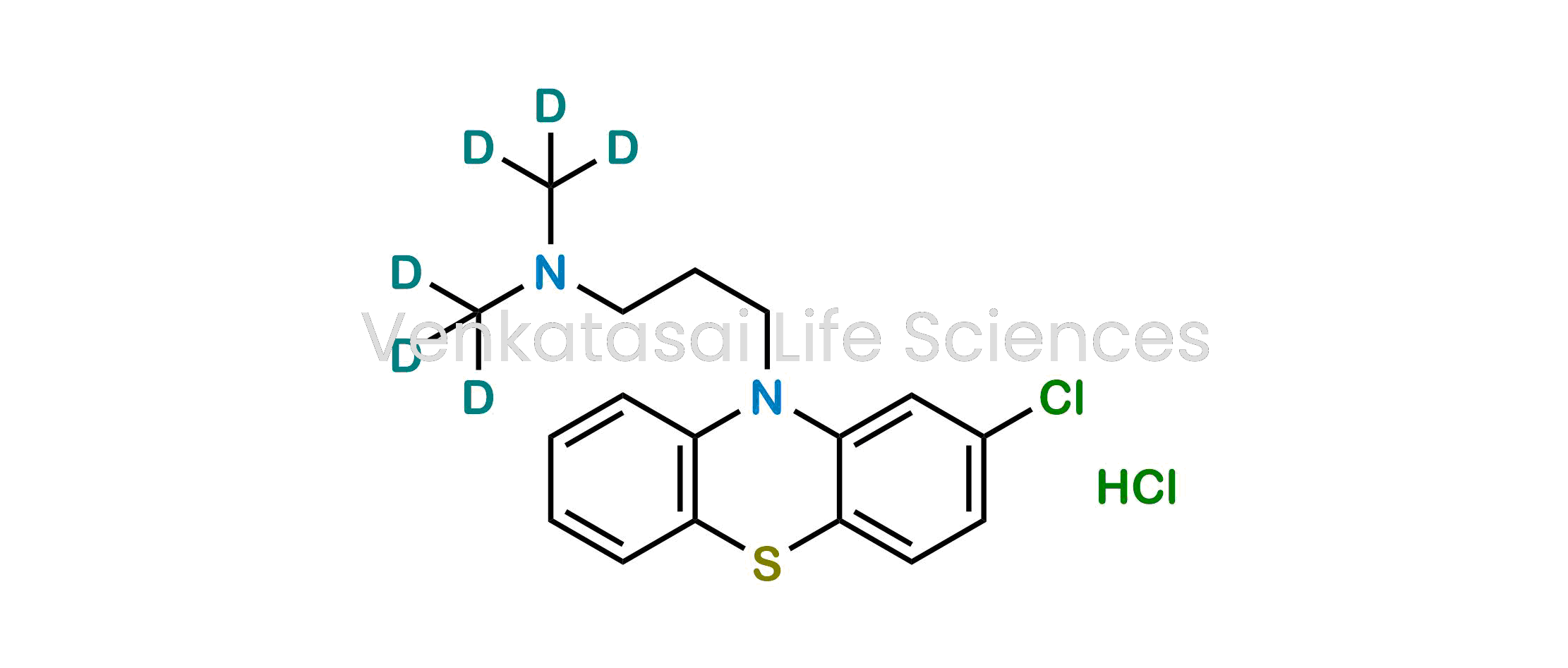 3-(2-Chloro-10H-phenothiazin-10-yl)-N,N-bis(methyl-d3)propan-1-amine hydrochloride