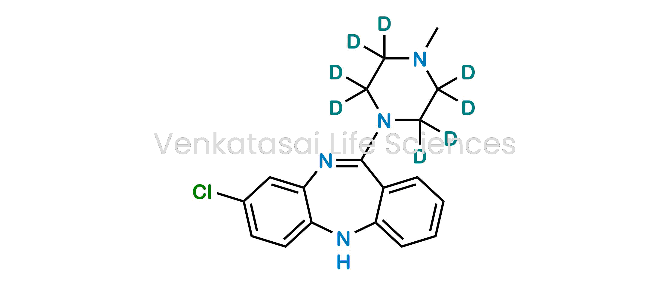 8-Chloro-11-(4-methylpiperazin-1-yl-2,2,3,3,5,5,6,6-d8)-5H-dibenzo[b,e][1,4]diazepine