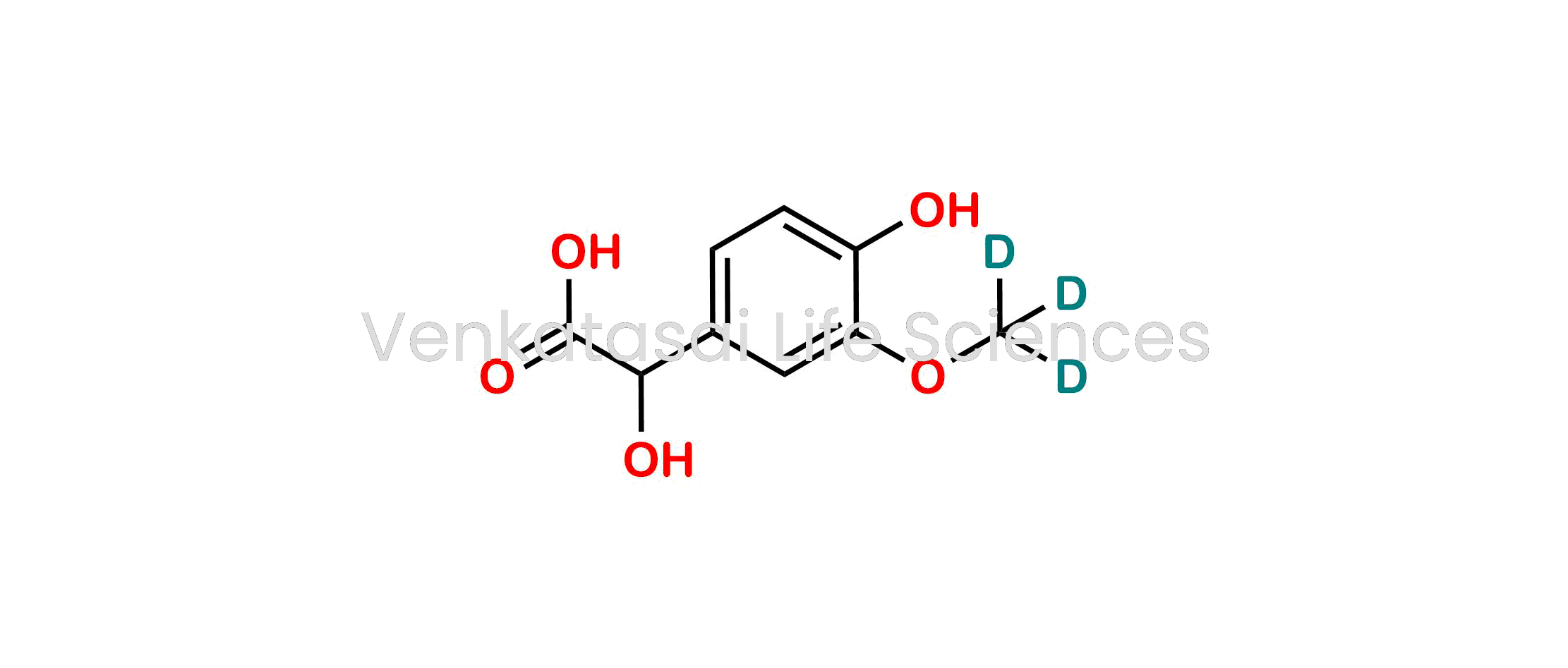 [4-Hydroxy-3-(methoxy-d3)phenyl]glycolic Acid; 3-(Methoxy-d3)-4-hydroxyphenylhydroxyacetic Acid
