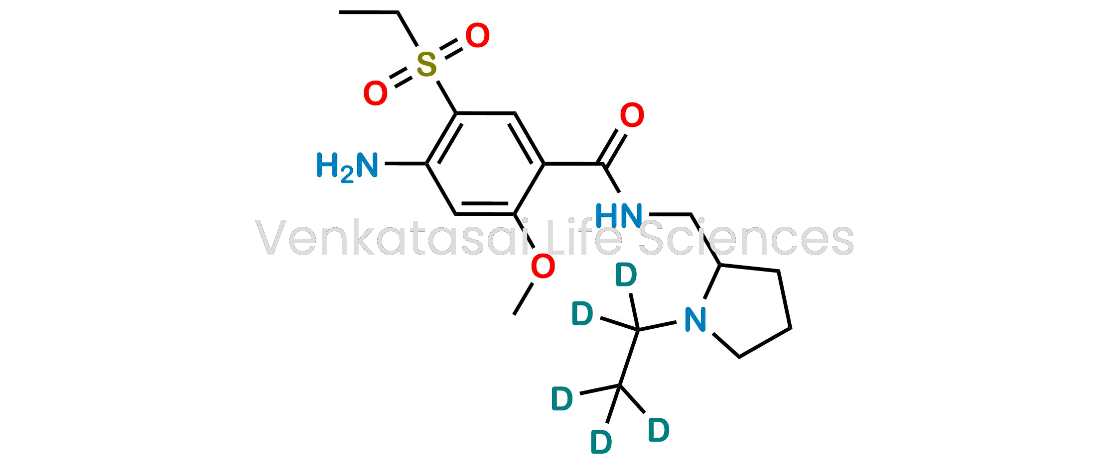 4-Amino-N-((1-(ethyl-d5)pyrrolidin-2-yl)methyl)-5-(ethylsulfonyl)-2-methoxybenzamide