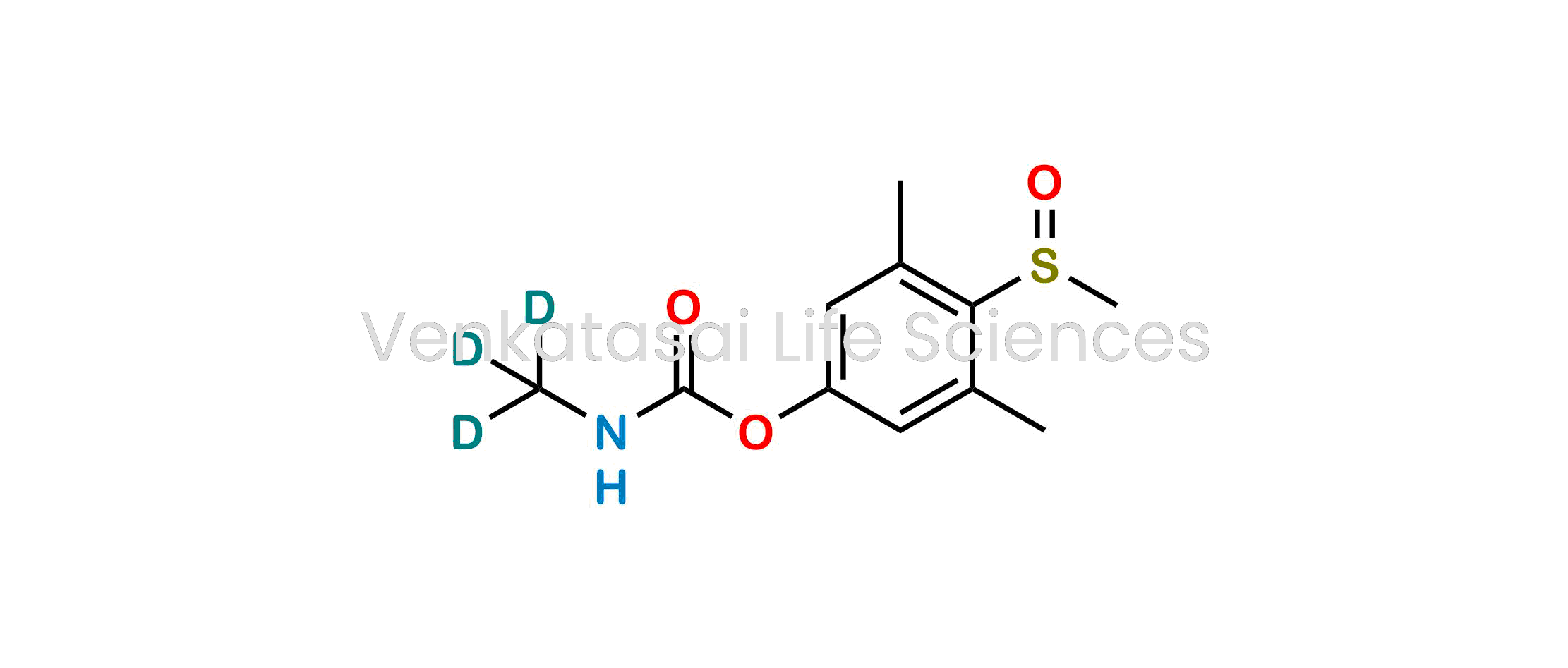 Methylcarbamic Acid 4-(Methylsulfinyl)-3,5-xylyl Ester-d3; 3,5-Dimethyl-4-(methylsulfinyl)phenol Methylcarbamate-d3