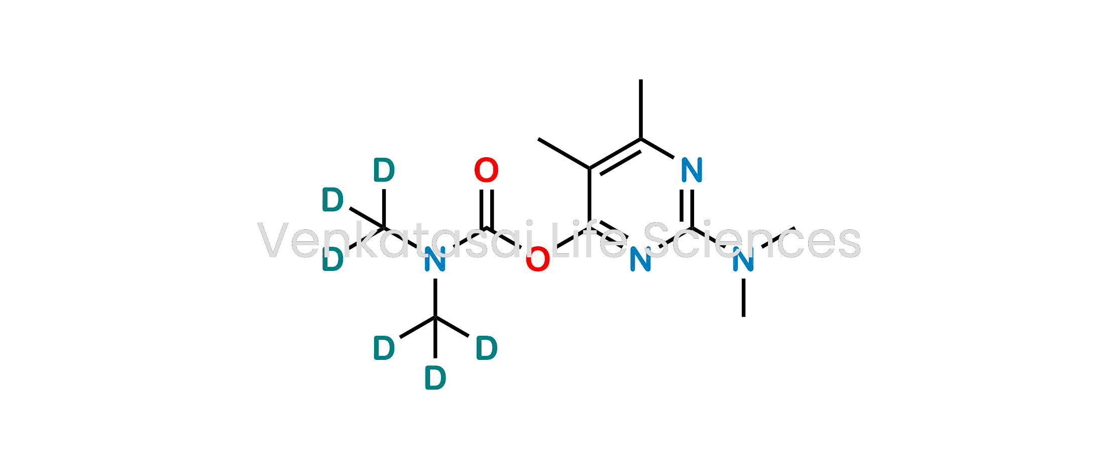 2-(Dimethylamino)-5,6-dimethylpyrimidin-4-yl bis(methyl-d3)carbamate