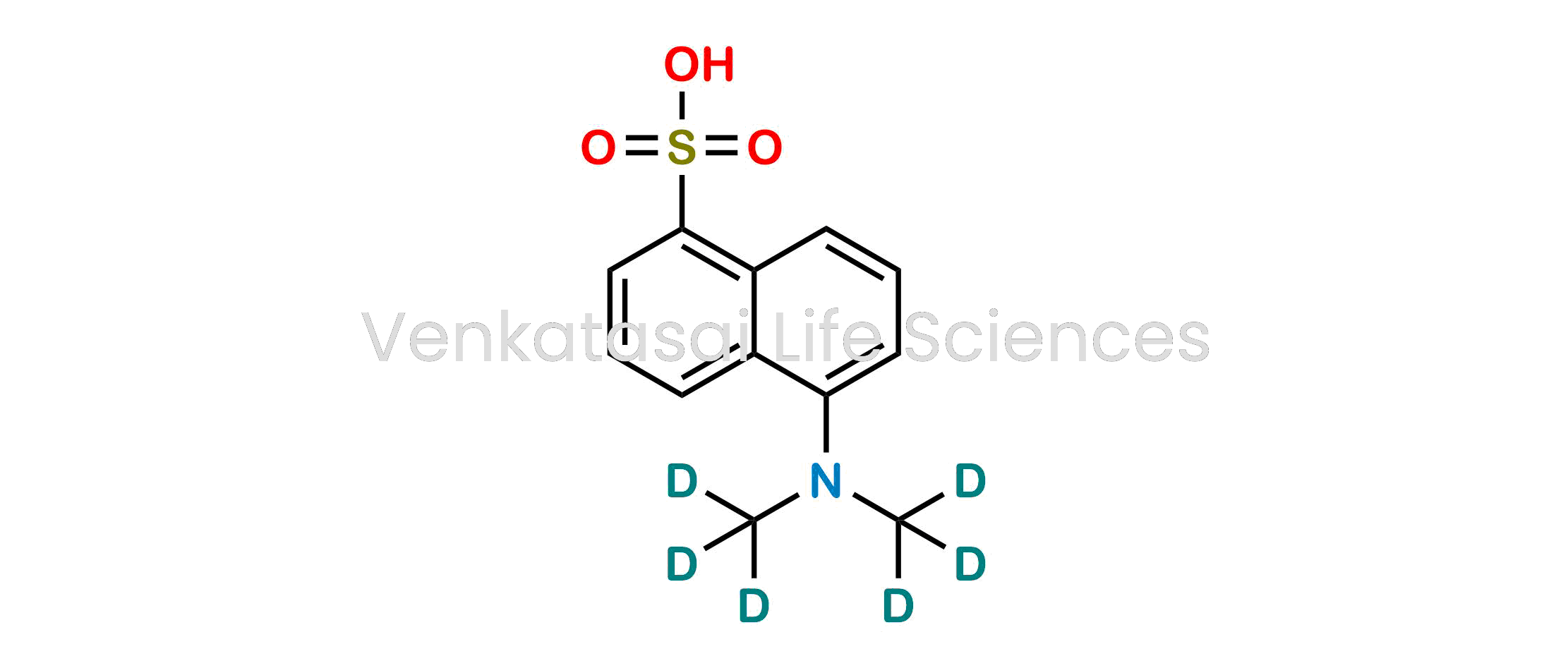 5-(bis(methyl-d3)amino)naphthalene-1-sulfonic acid ; 5-Dimethylaminonaphthalene-1-sulfonic Acid-d6