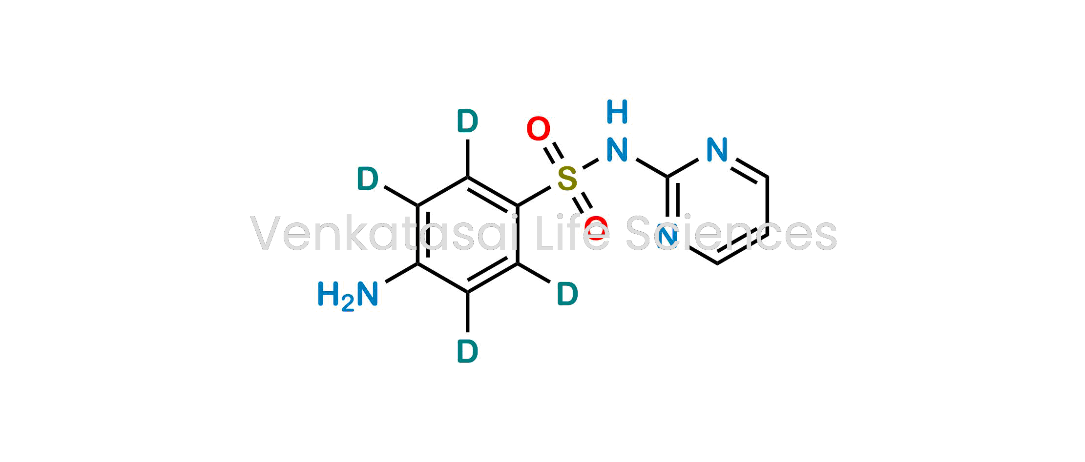 4-Amino-N-(pyrimidin-2-yl)benzene-2,3,5,6-d4-sulfonamide