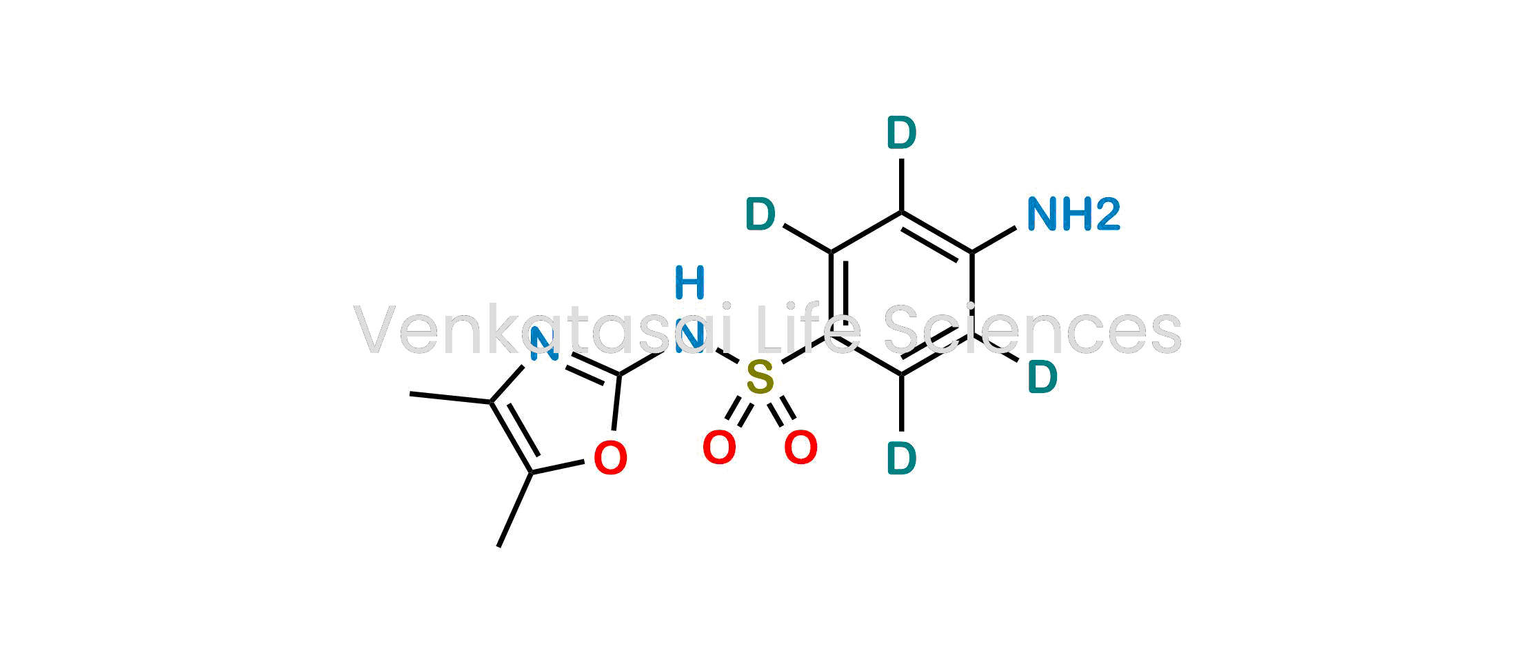4-amino-N-(4,5-dimethyloxazol-2-yl)benzene-2,3,5,6-d4-sulfonamide