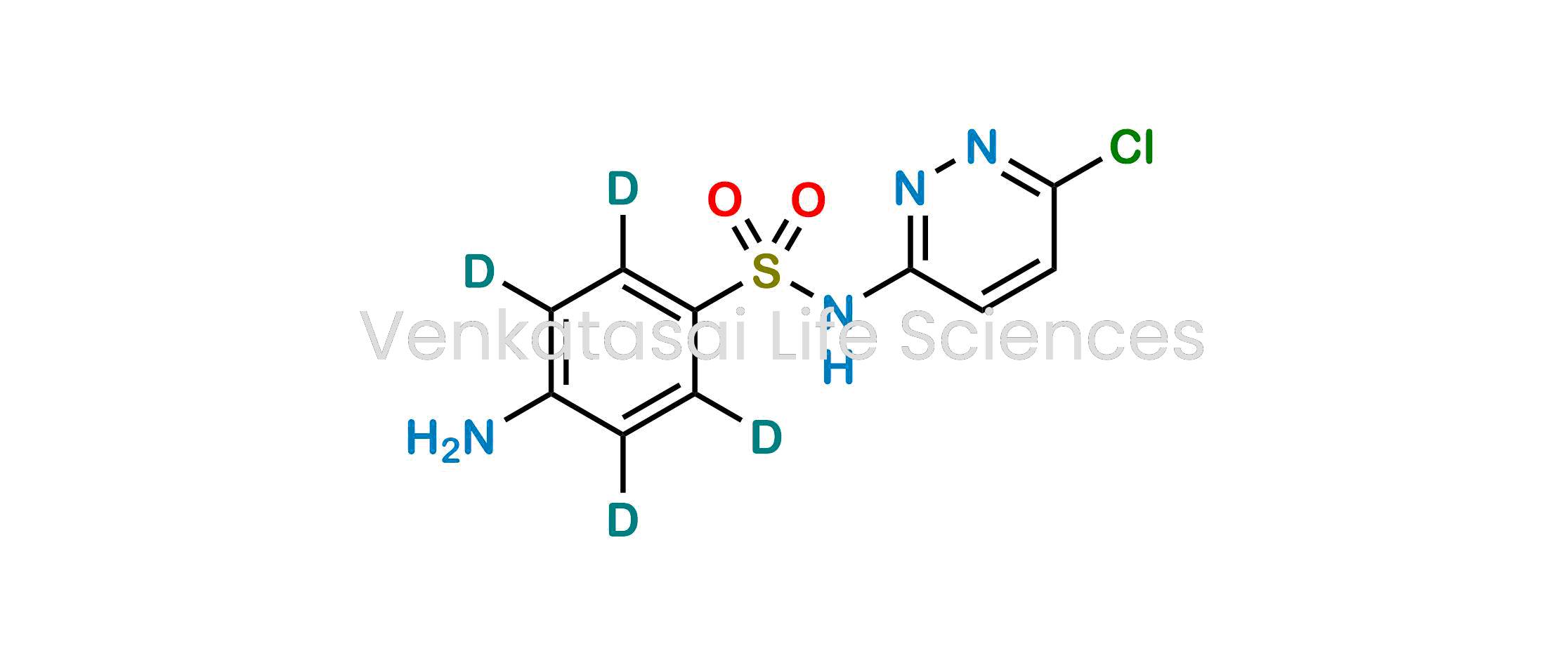 4-Amino-N-(6-chloro-3-pyridazinyl)-benzenesulfonamide-d4